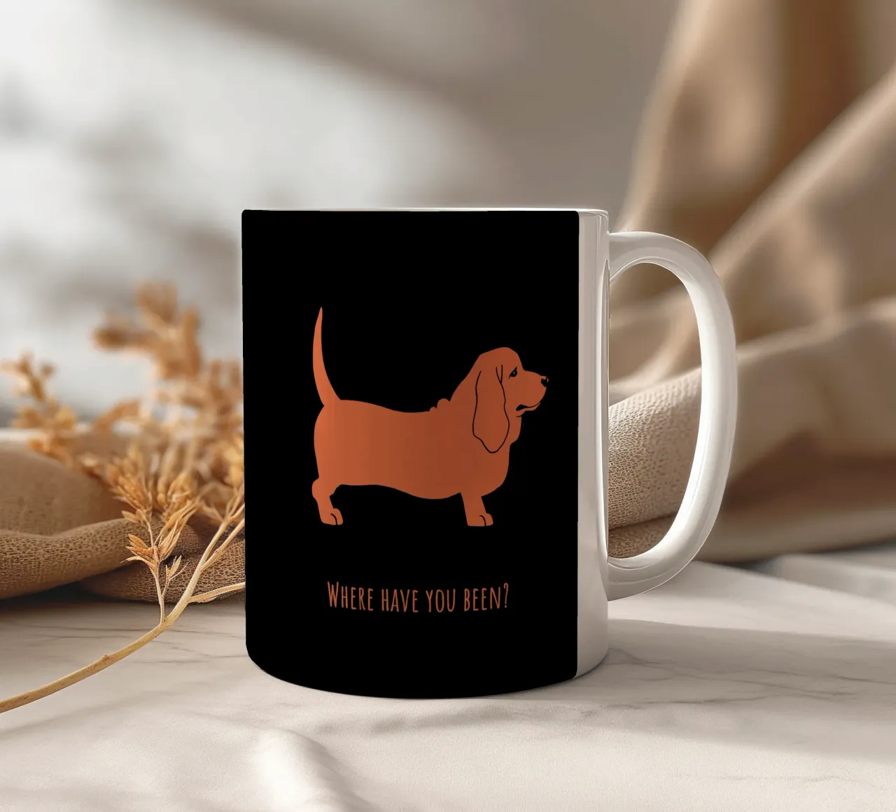 Basset hound tazza in ceramica da Pop dogs