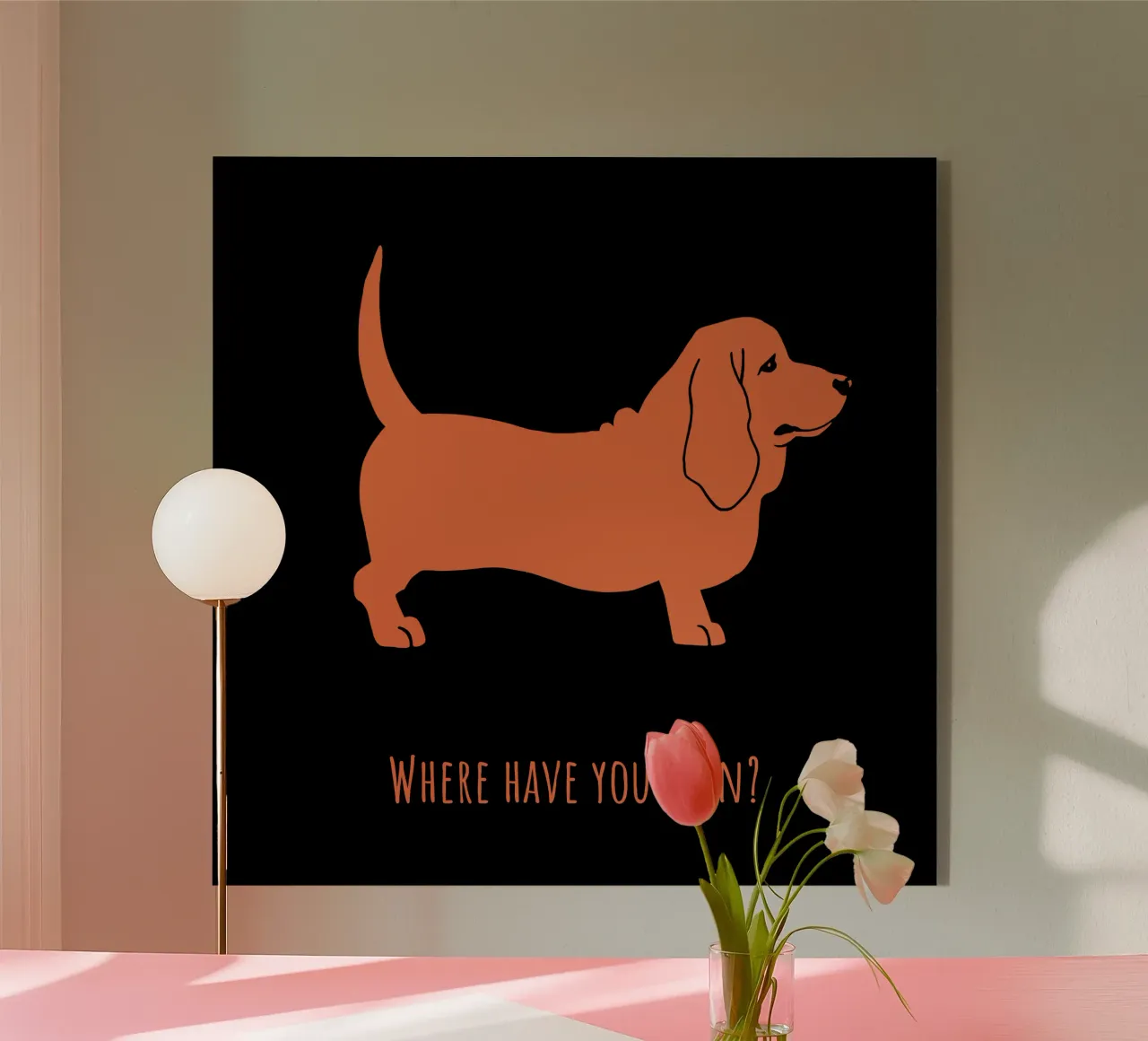 Basset hound plexiglass da Pop dogs