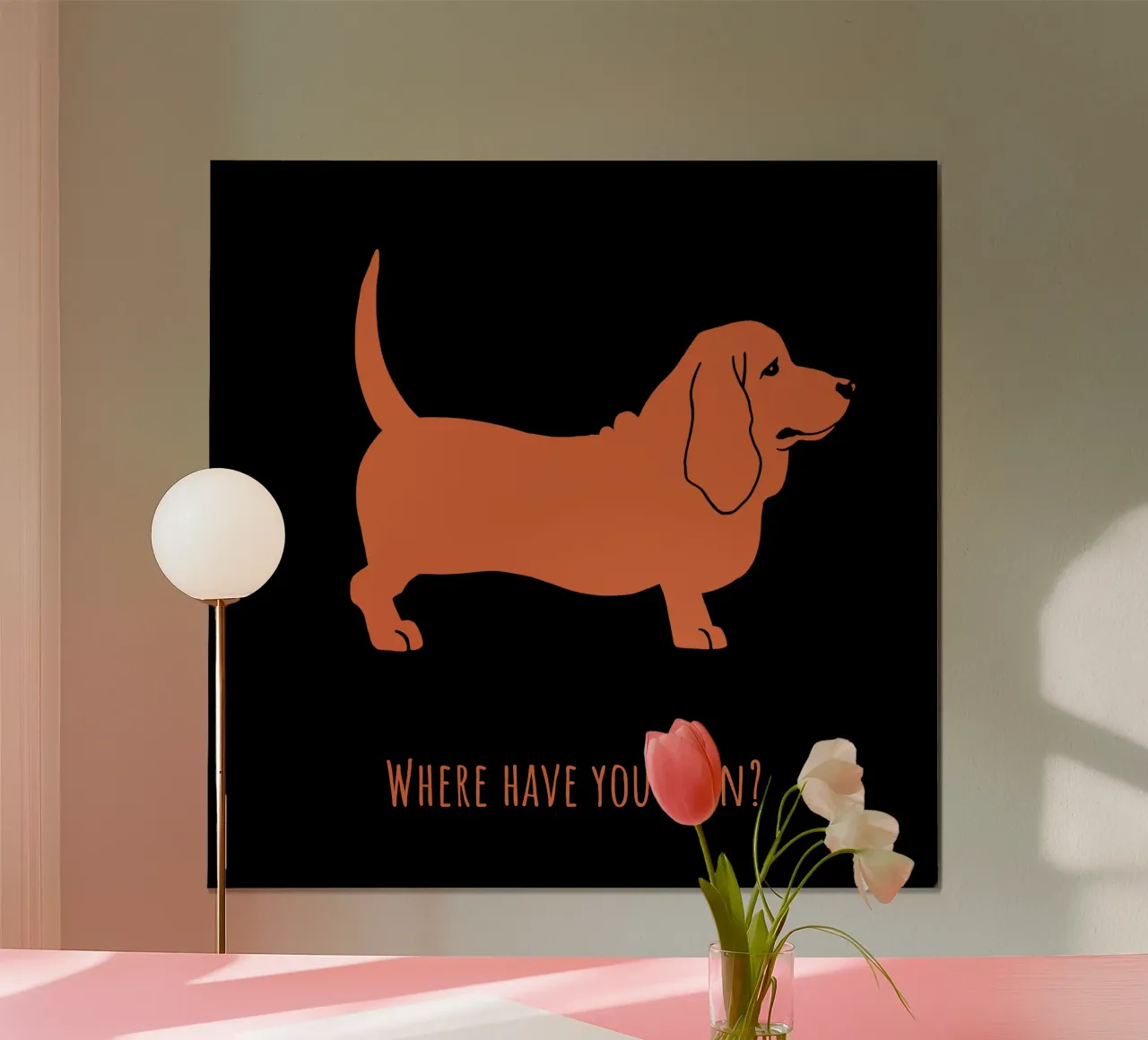 Basset hound hahnemühle by Pop dogs