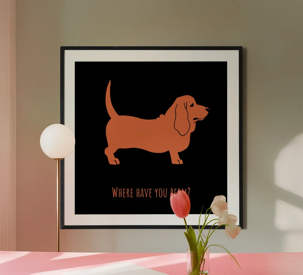 Basset hound hahnemühle by Pop dogs