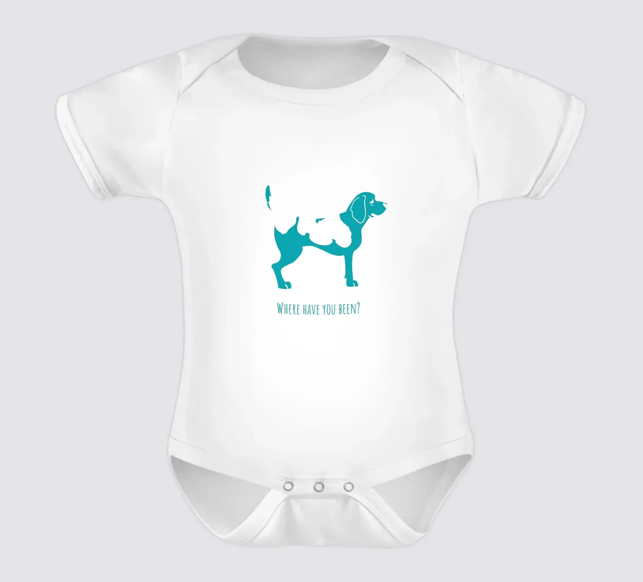 Beagle body neonato maniche corte da Pop dogs