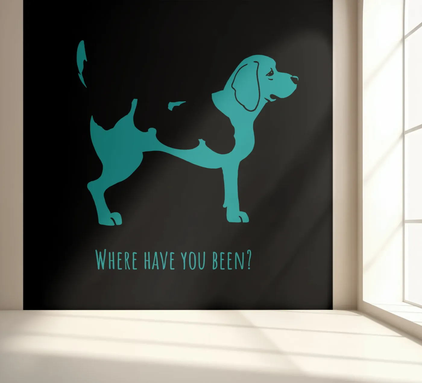 Beagle fotobehang van Pop dogs