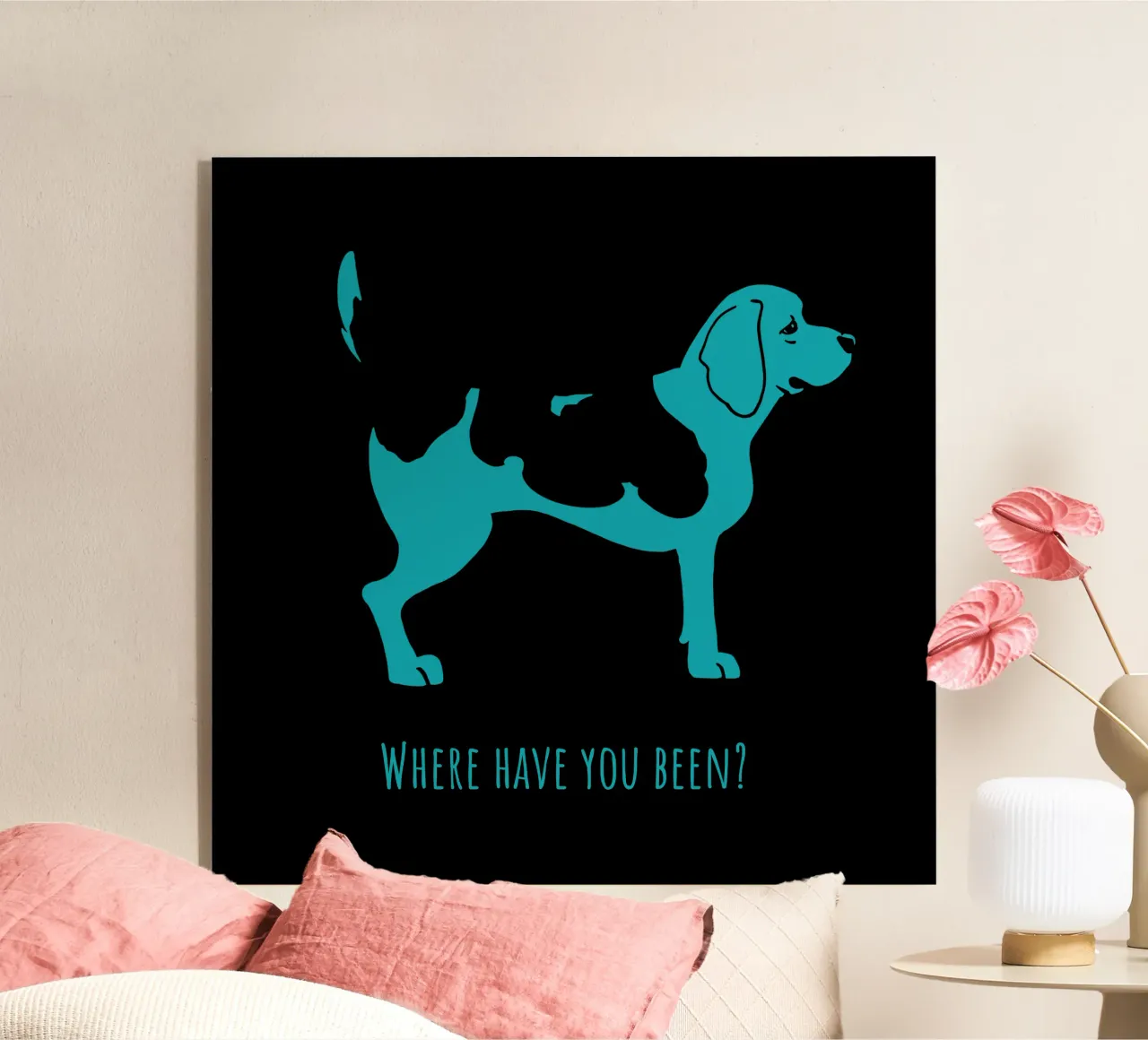 Beagle acryl van Pop dogs