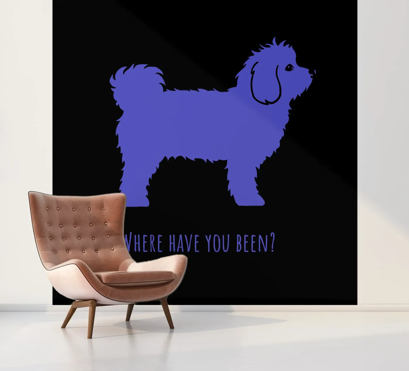 Maltezer hond fotobehang van Pop dogs