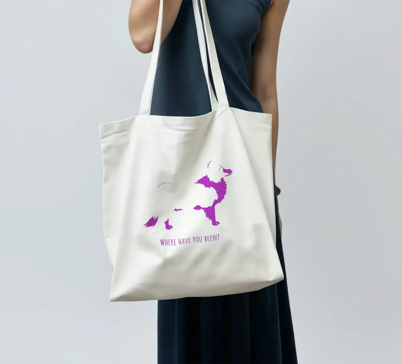 Border collie borsa in juta da Pop dogs