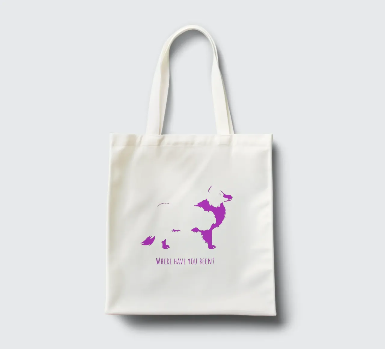Border collie borsa in juta da Pop dogs