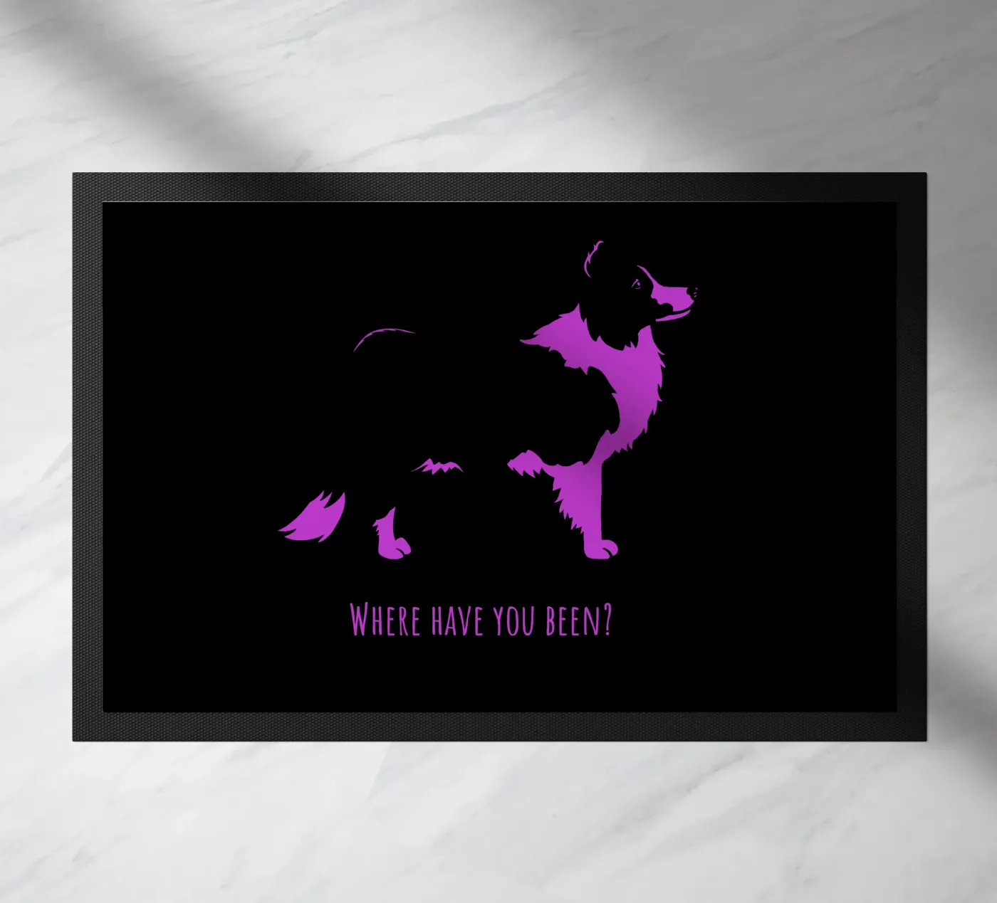 Border collie doormat by Pop dogs