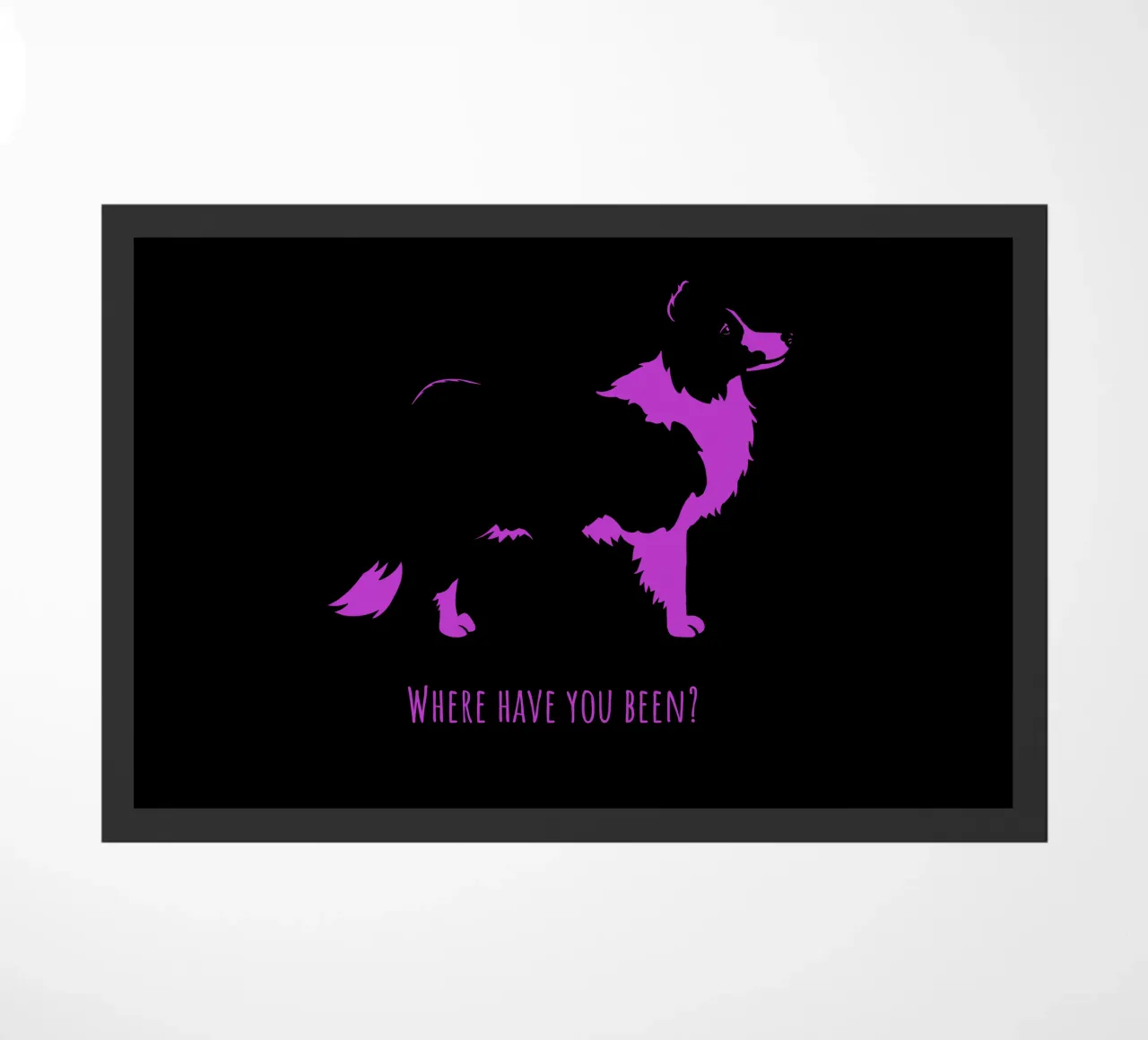 Border collie doormat by Pop dogs