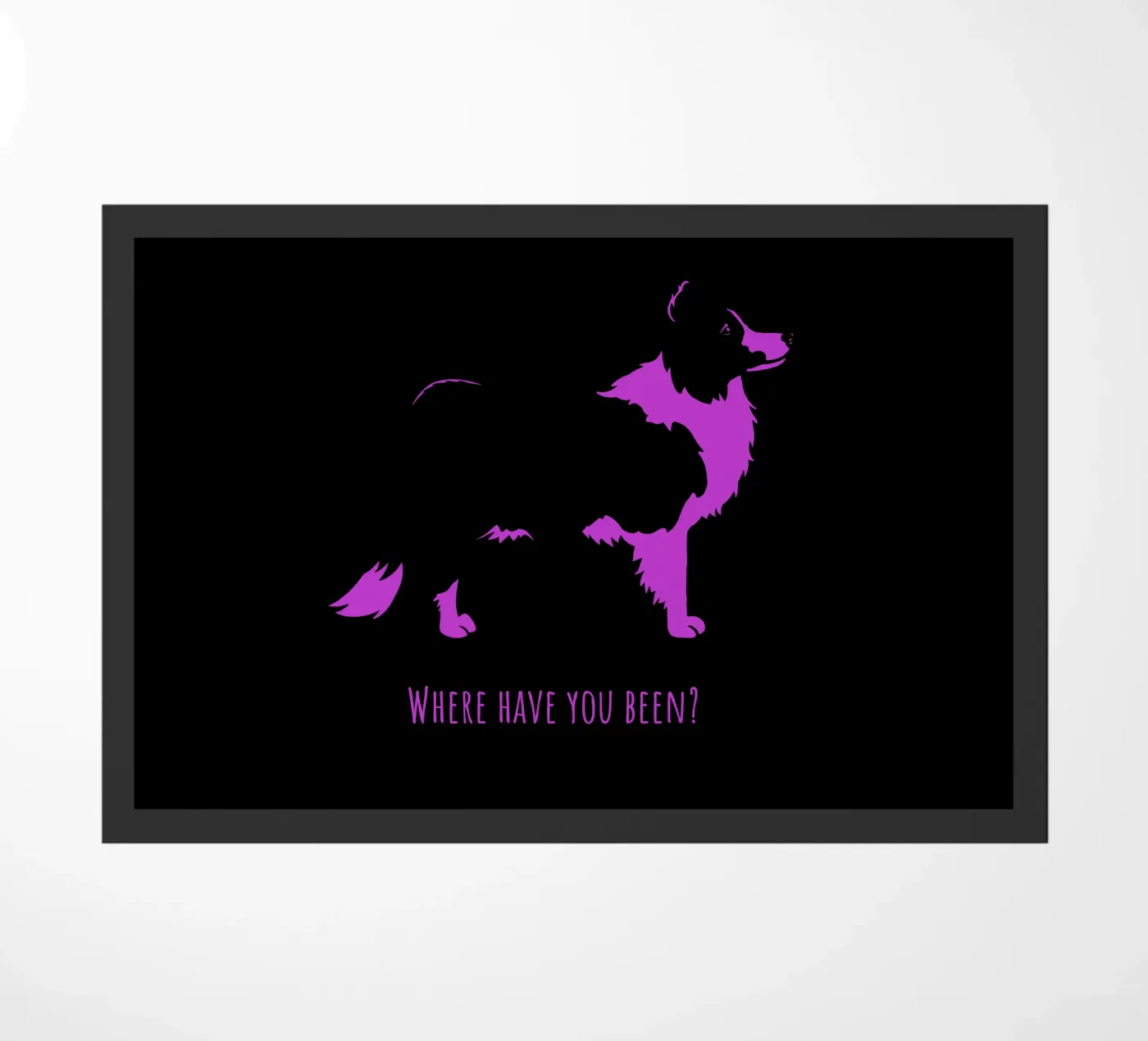 Border collie doormat by Pop dogs