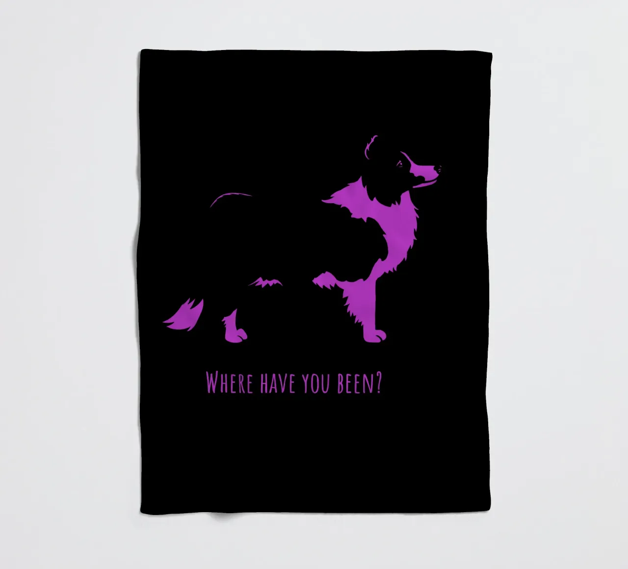 Border collie Fleecedecke von Pop dogs