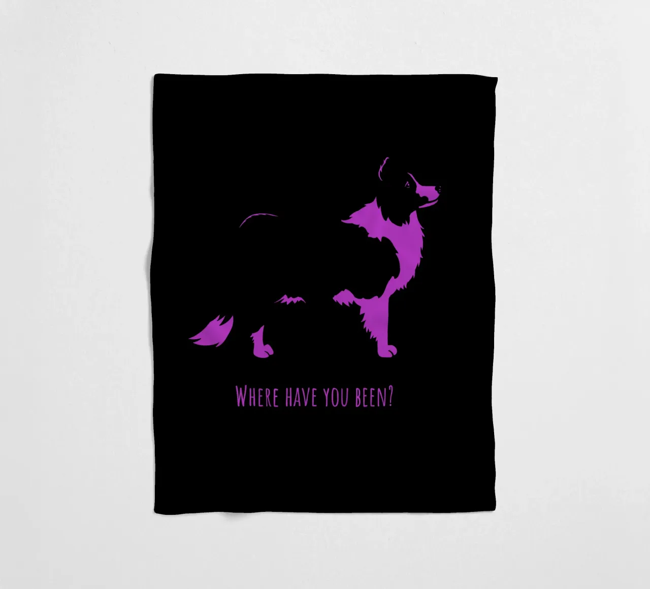 Border collie Fleecedecke von Pop dogs