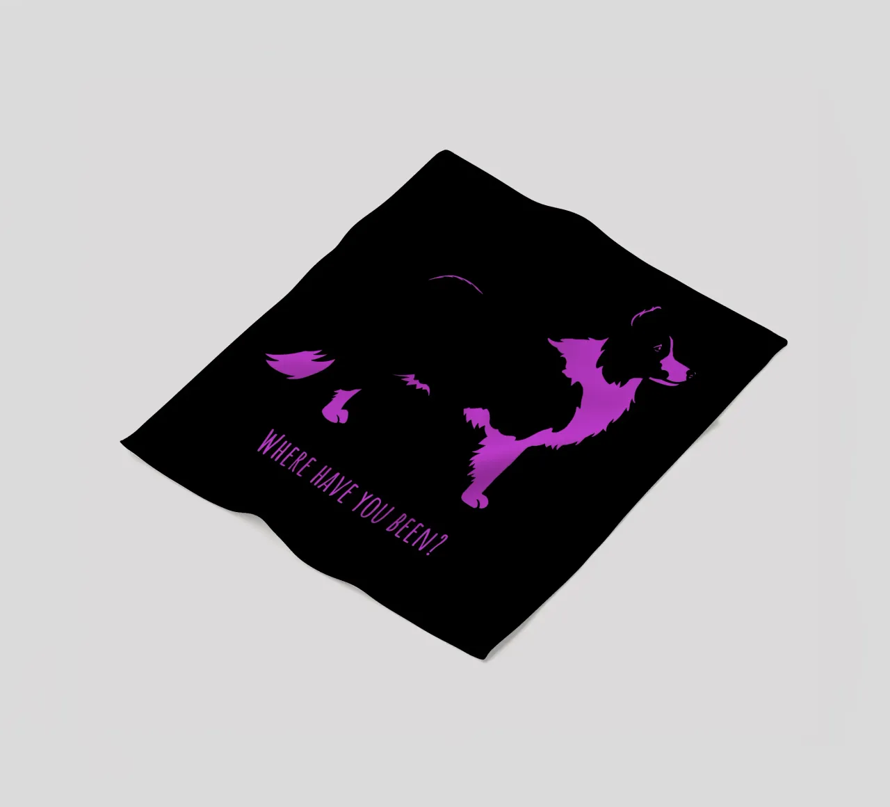 Border collie Fleecedecke von Pop dogs