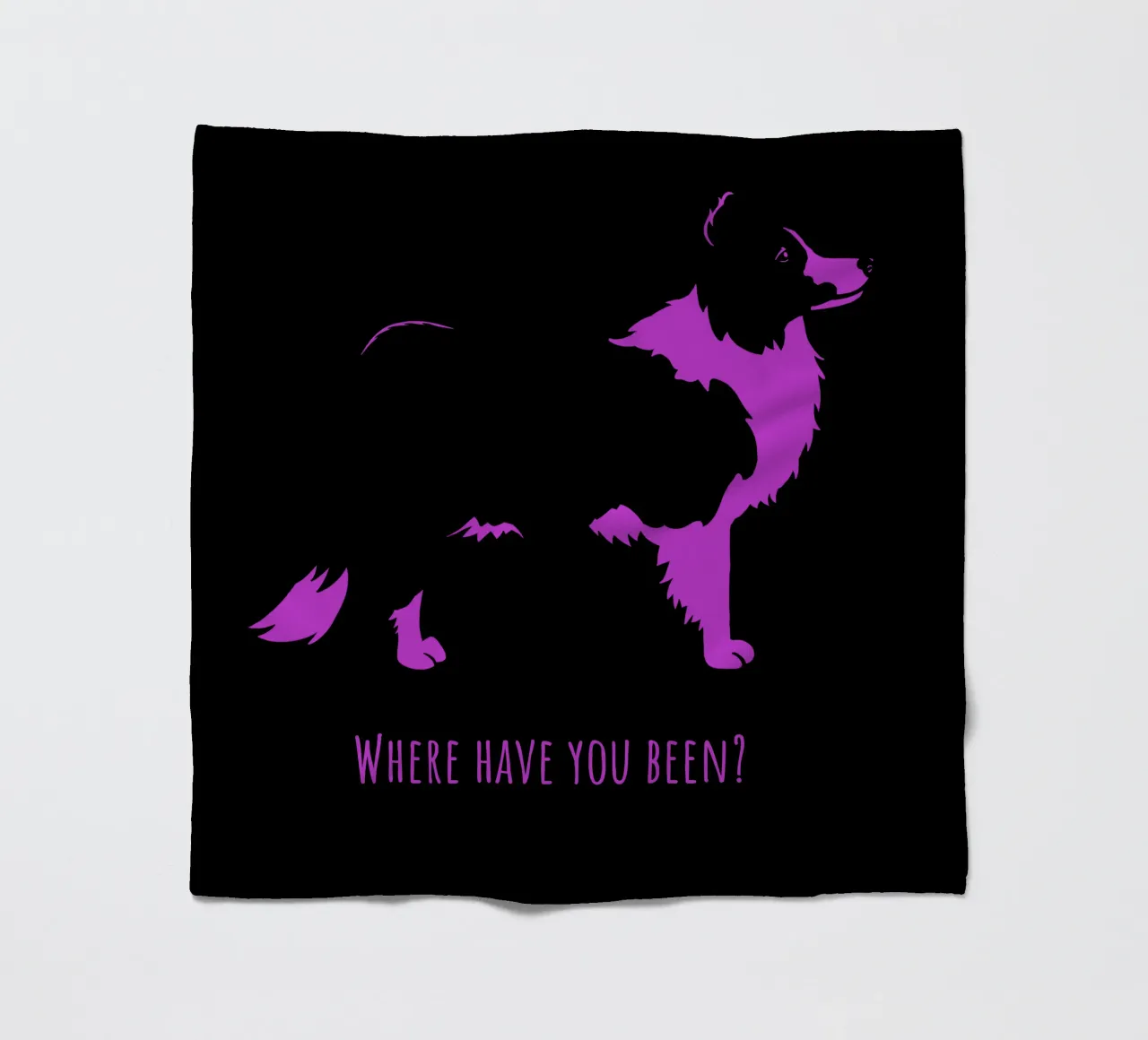 Border collie Fleecedecke von Pop dogs