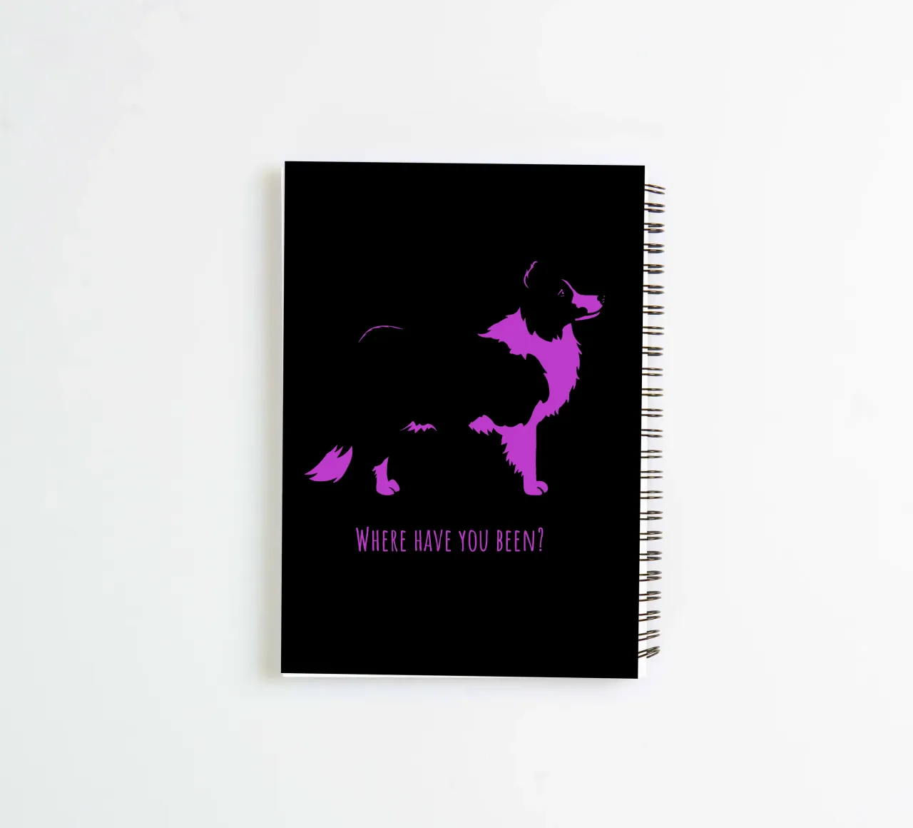Border collie spiral notebook by Pop dogs