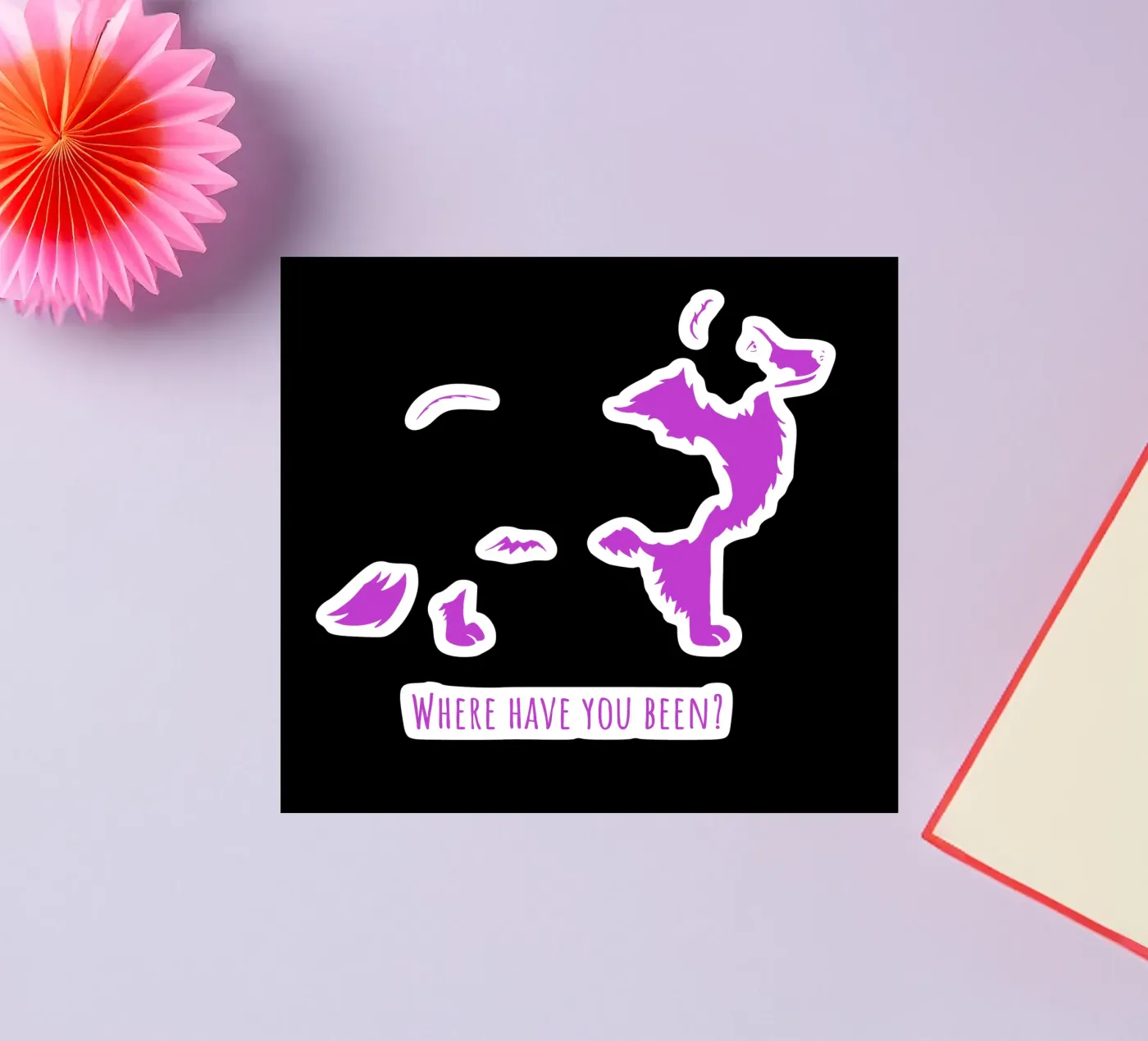 Border collie adesivo da Pop dogs