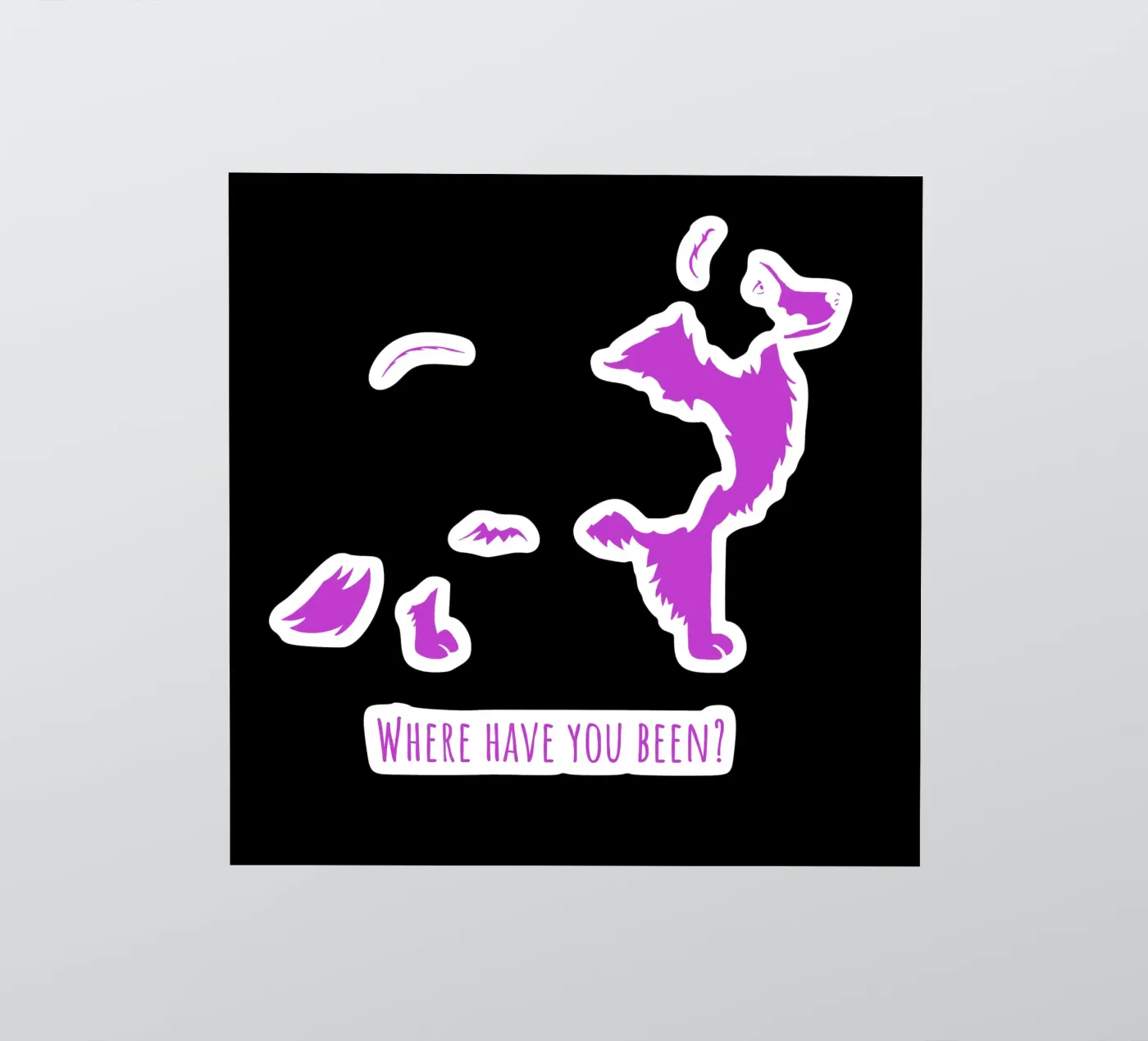 Border collie adesivo da Pop dogs