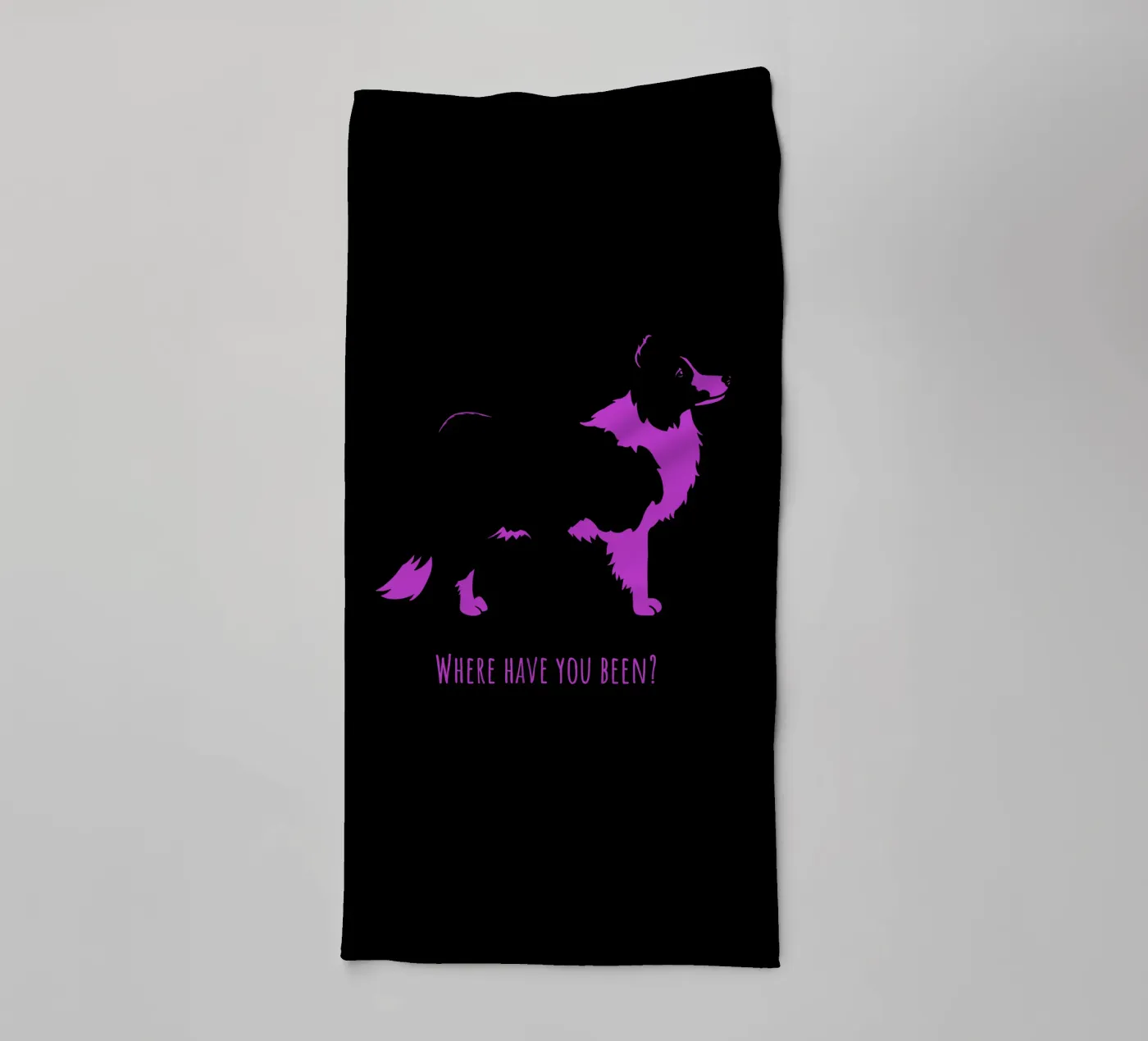 Border collie badhanddoek van Pop dogs