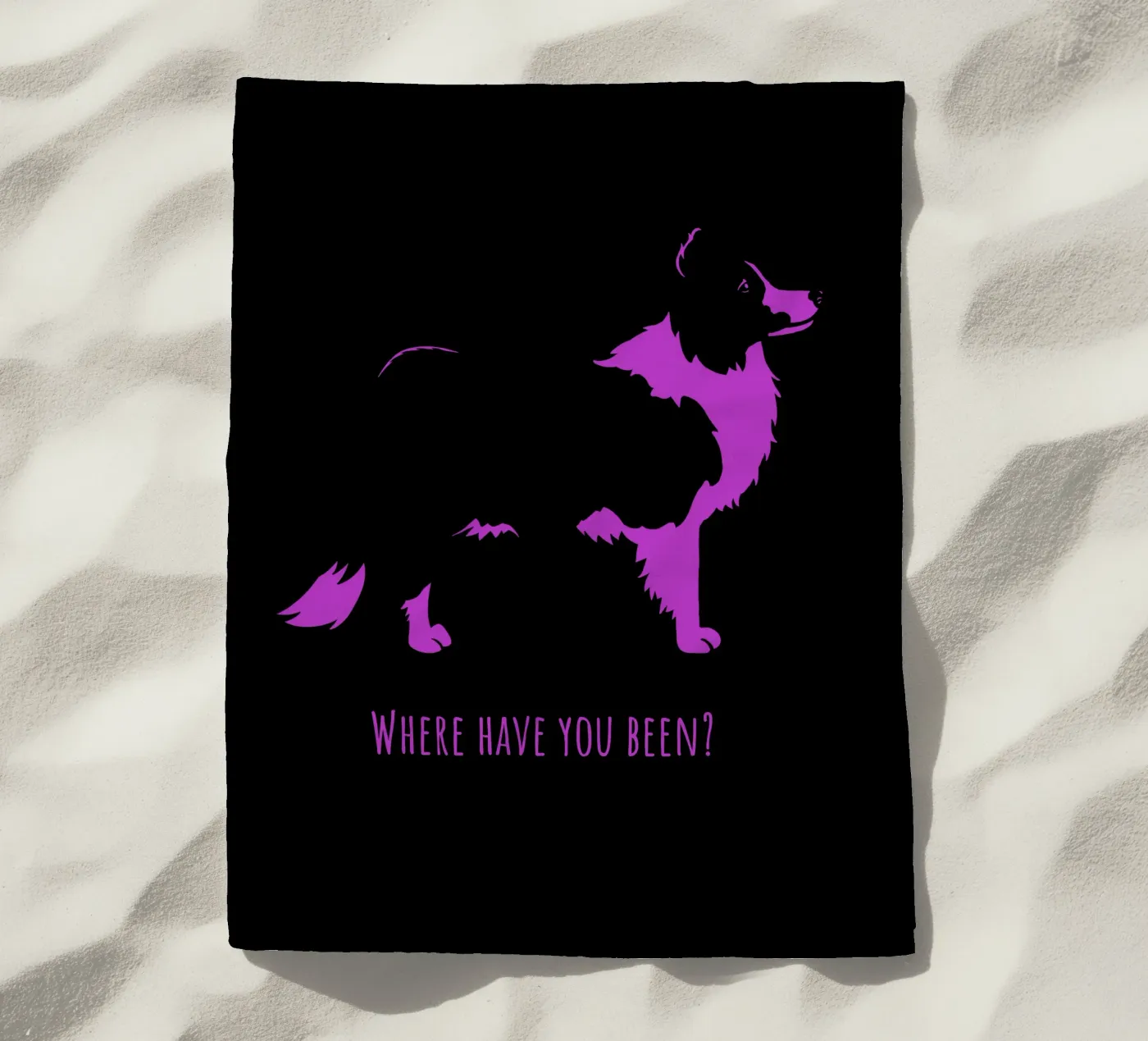 Border collie serviette de plage de Pop dogs