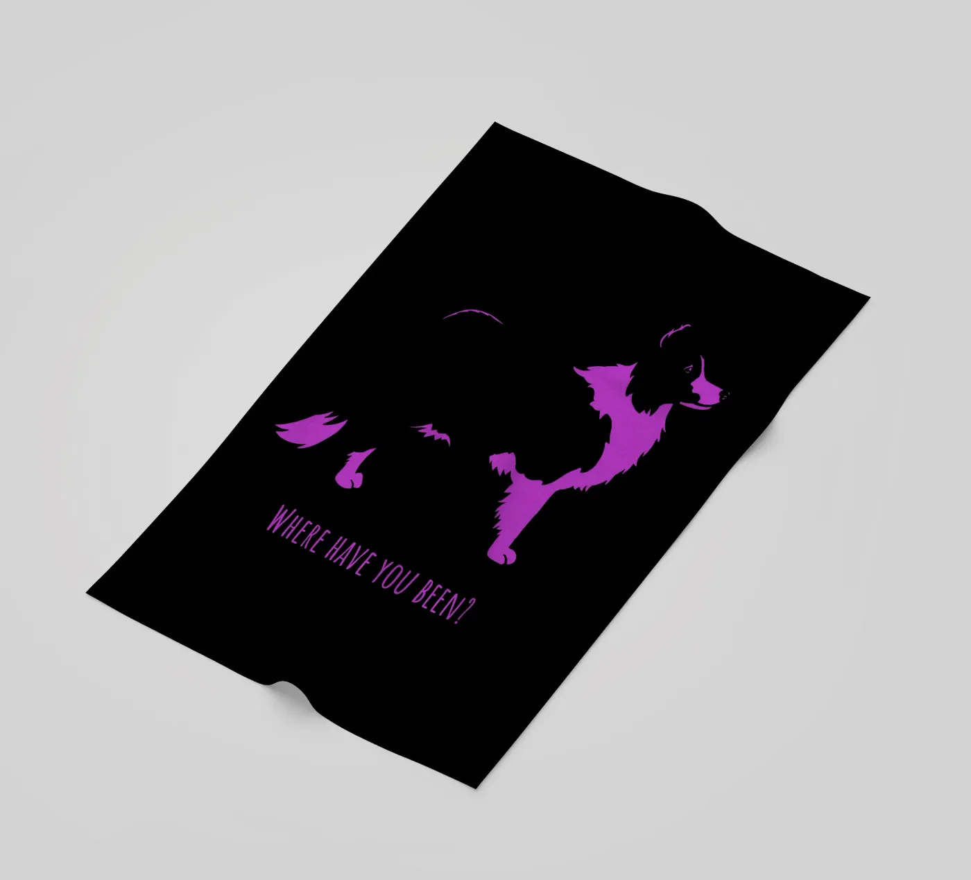 Border collie serviette de plage de Pop dogs