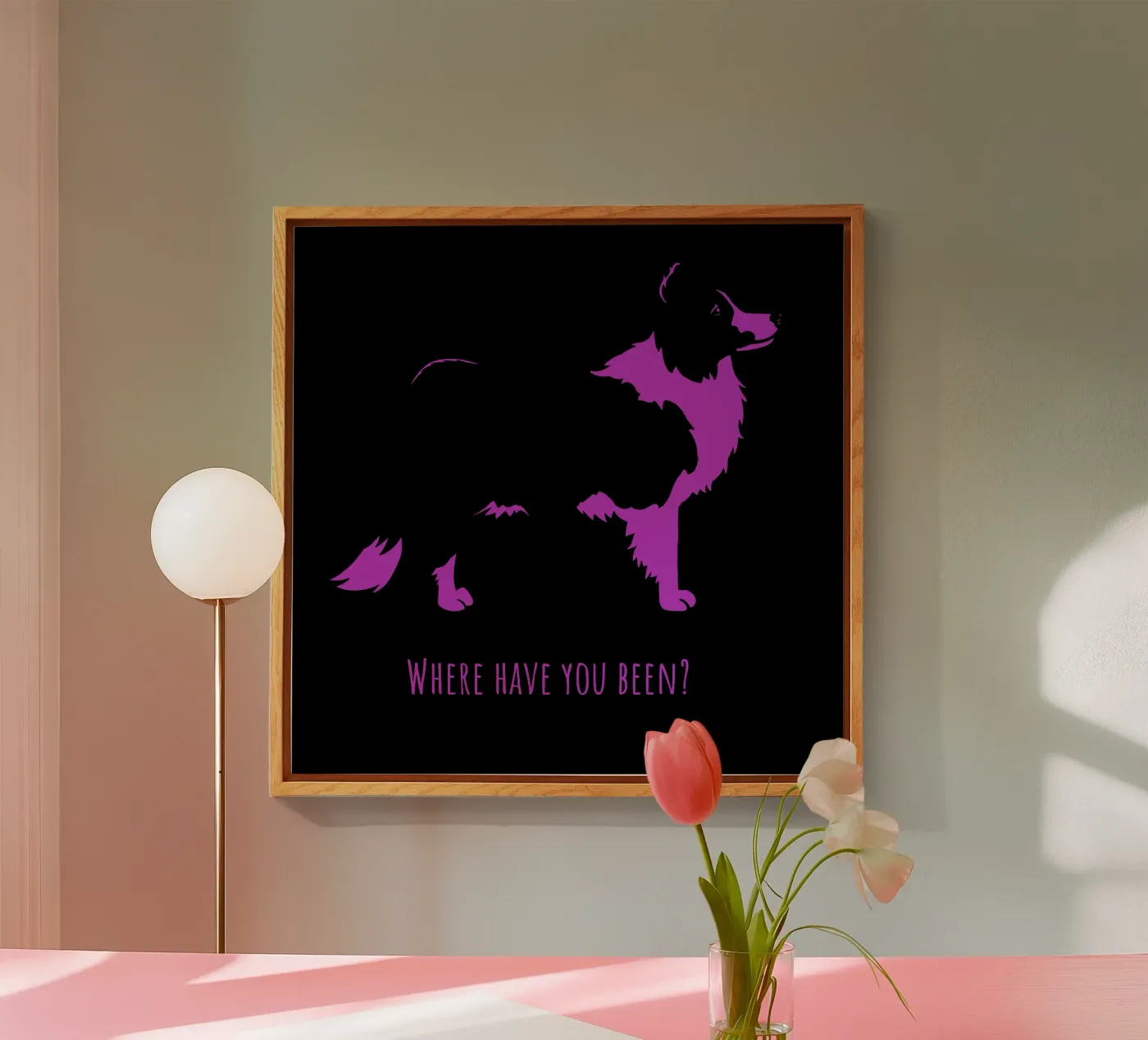 Border collie plexiglass da Pop dogs