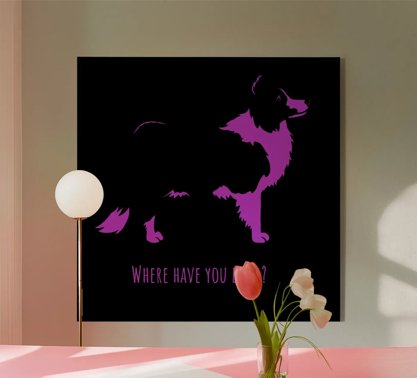 Border collie plexiglass da Pop dogs