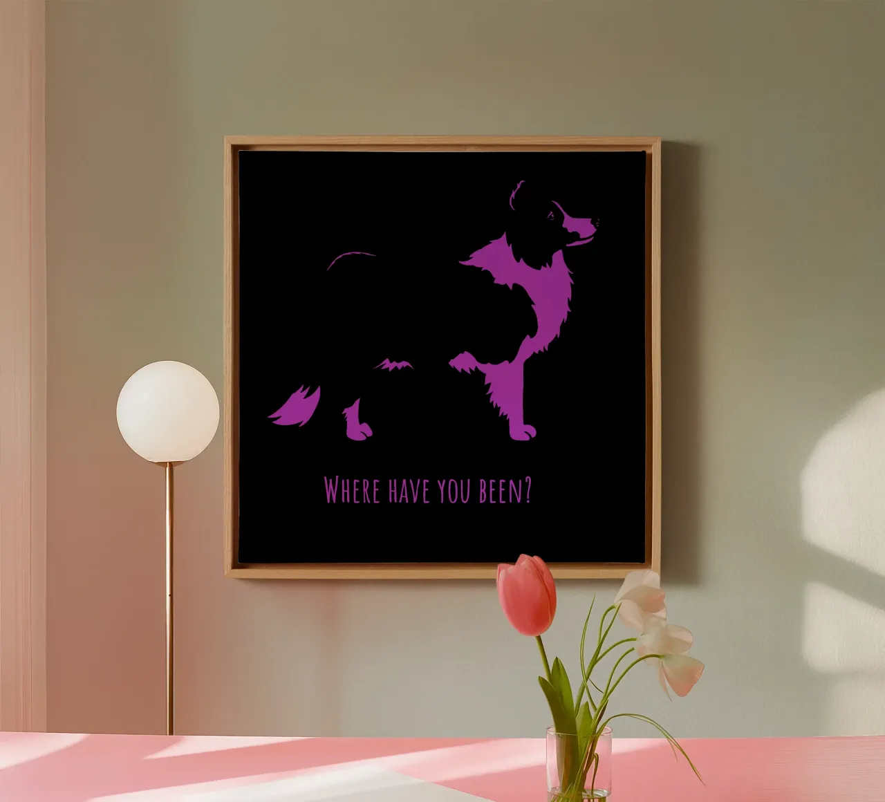 Border collie canvas by Pop dogs