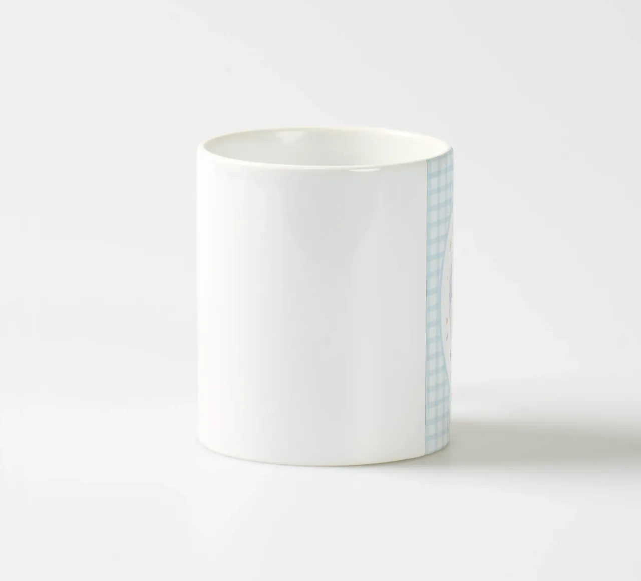 Coniglio su mezzaluna e stelle tazza in ceramica da Jungle Joy Art