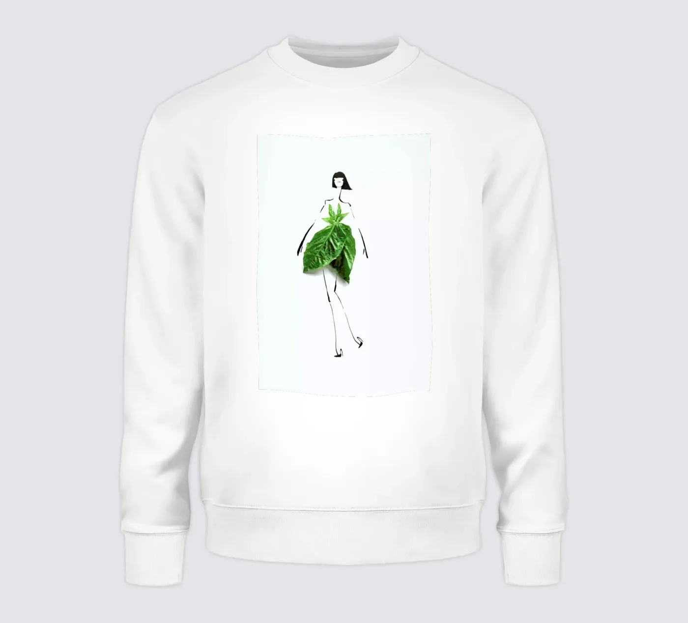 Basil sweatshirt by Gretchen Roehrs