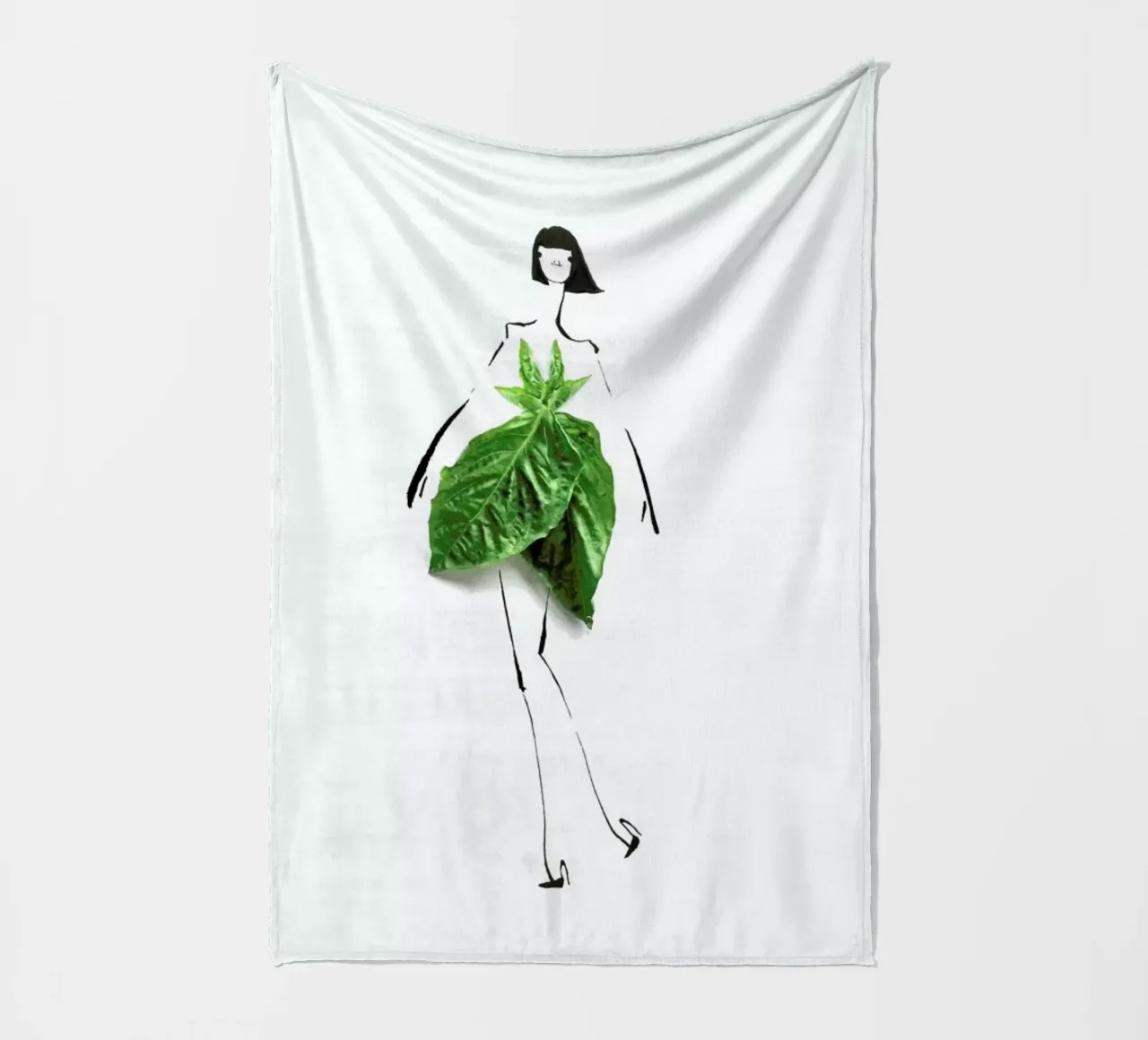 Basil Fleecedecke von Gretchen Roehrs