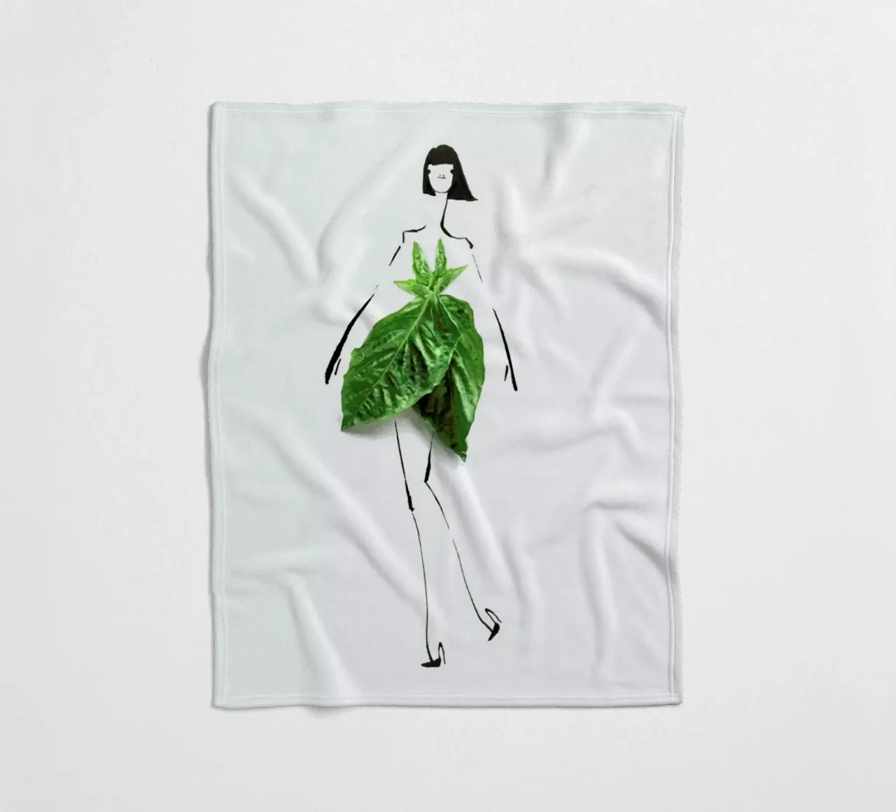 Basil coperta in pile da Gretchen Roehrs