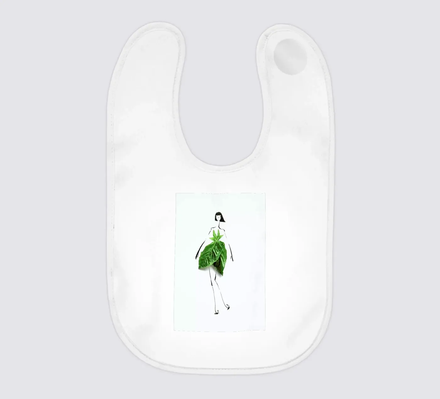 Basil baby bib by Gretchen Roehrs