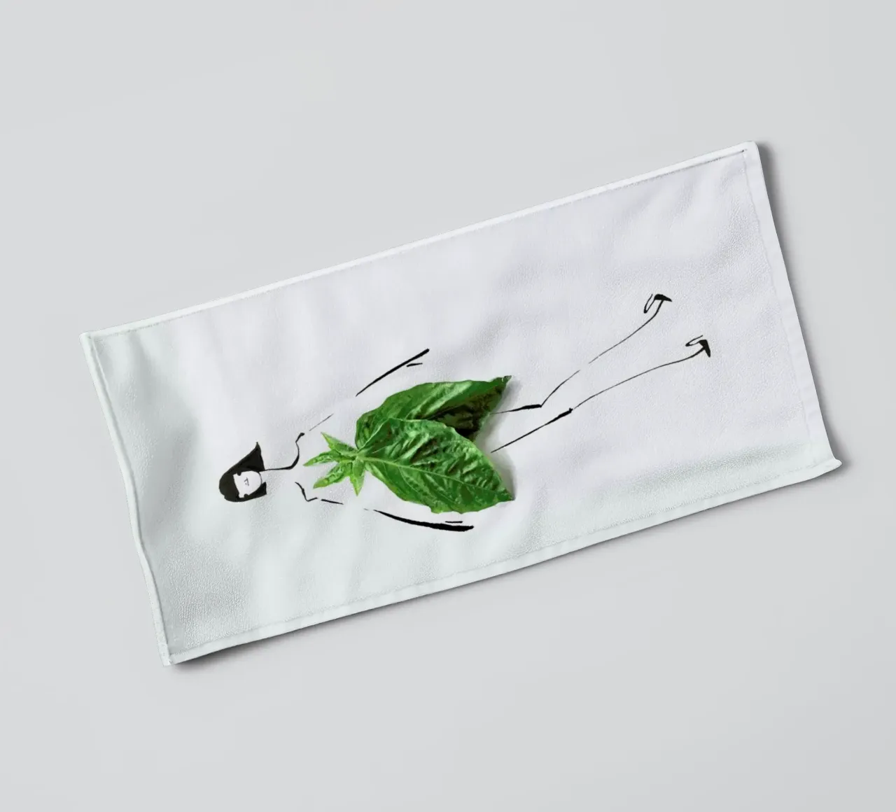 Basil badhanddoek van Gretchen Roehrs