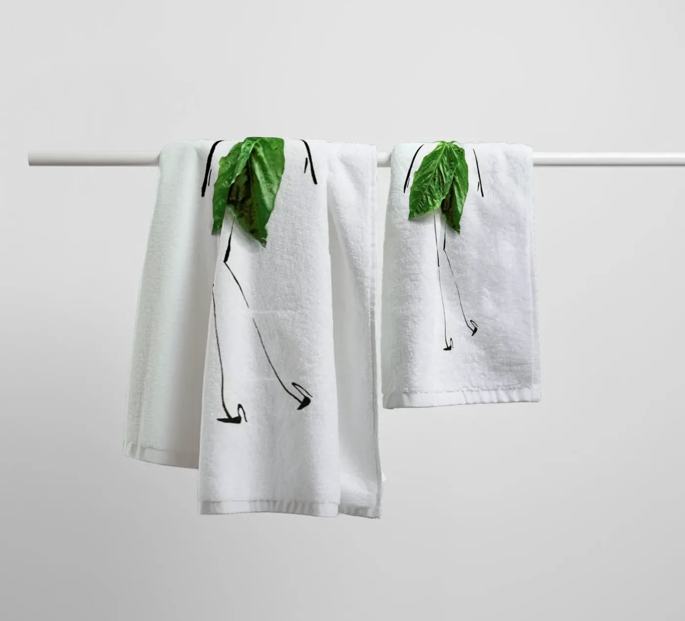 Basil badhanddoek van Gretchen Roehrs