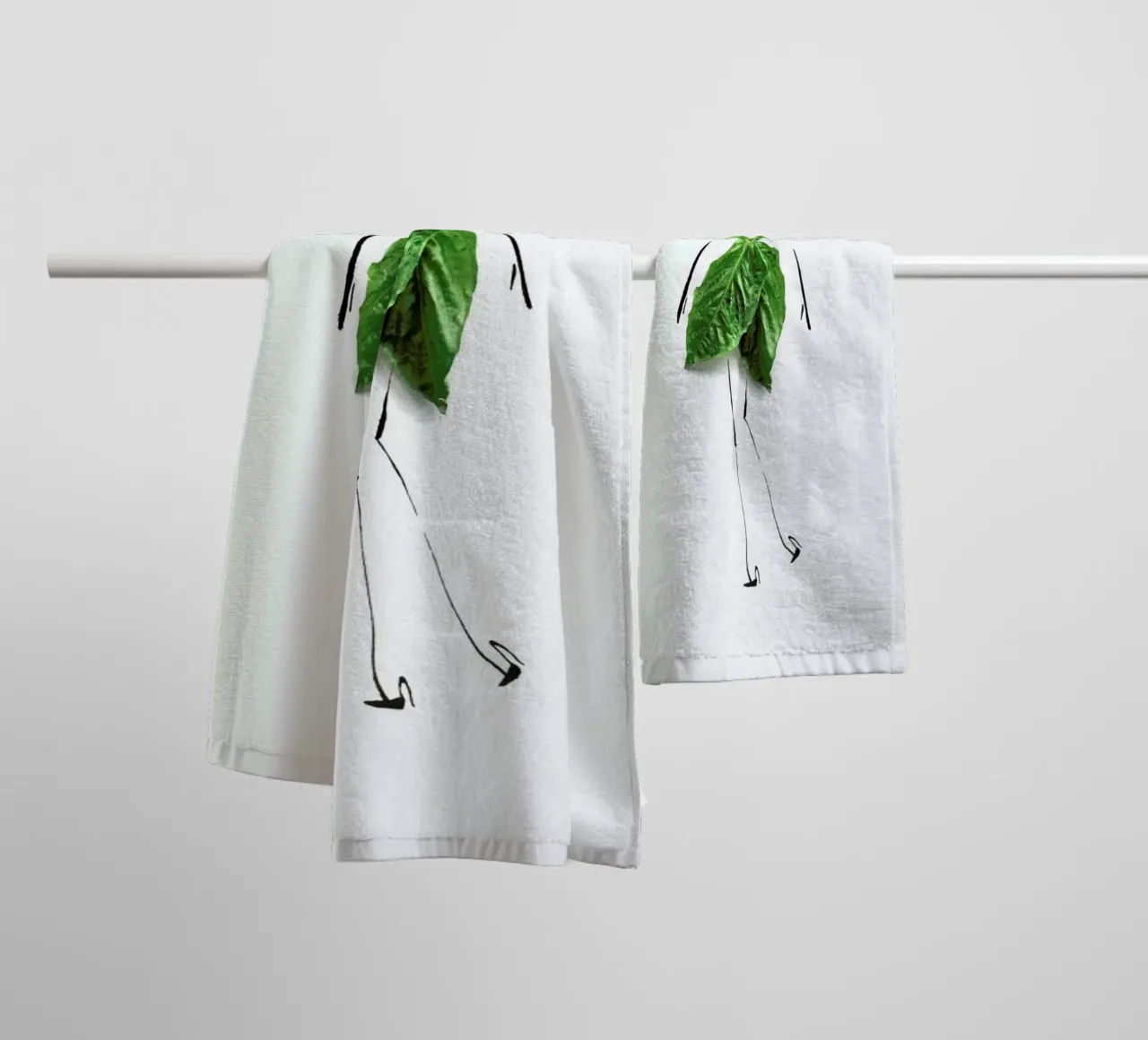 Basil asciugamano da bagno da Gretchen Roehrs