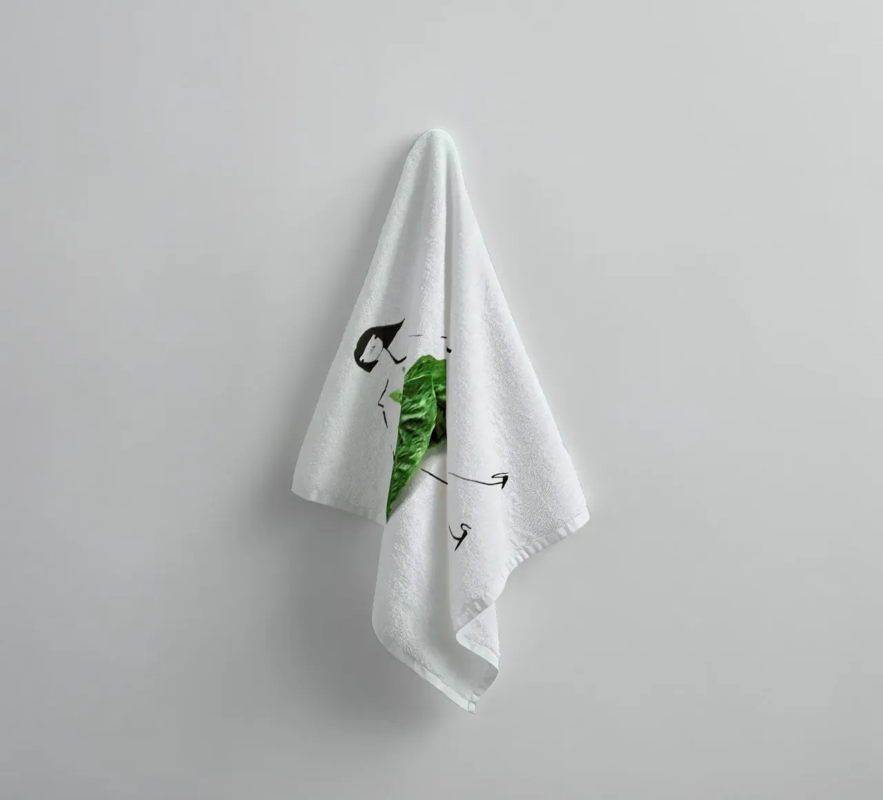 Basil badhanddoek van Gretchen Roehrs