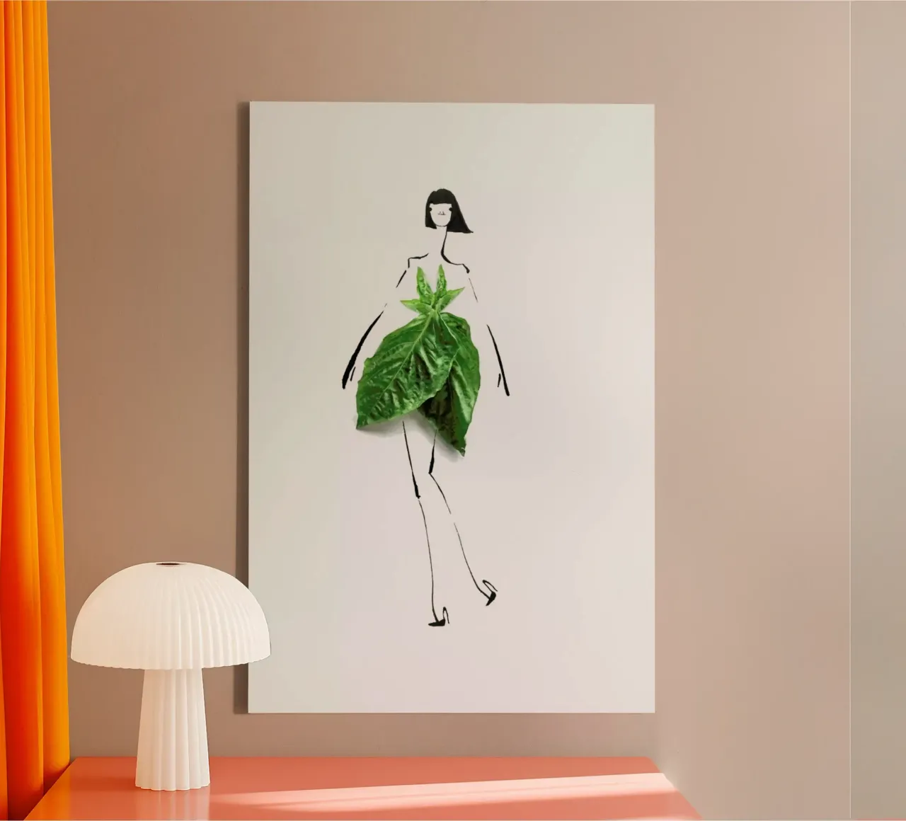 Basil tela con Cornice a cassetta da Gretchen Roehrs