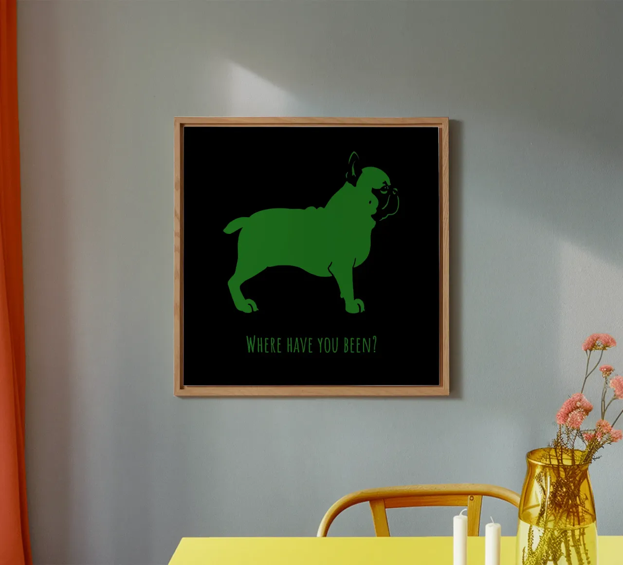 Bulldog francese alluminio dibond da Pop dogs
