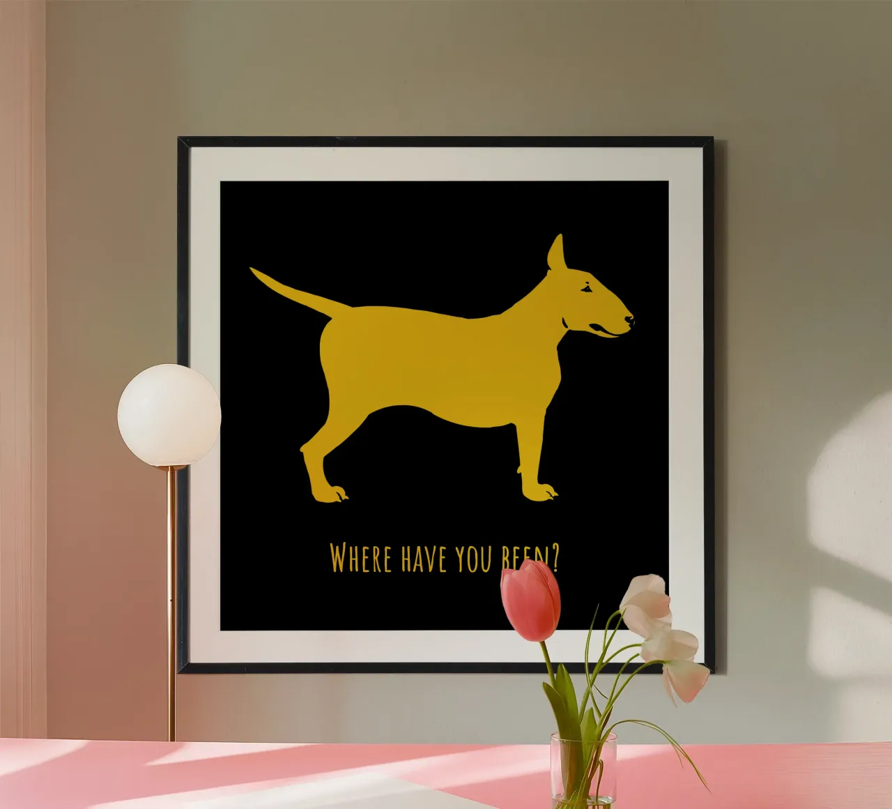 Bull Terrier hahnemühle van Pop dogs