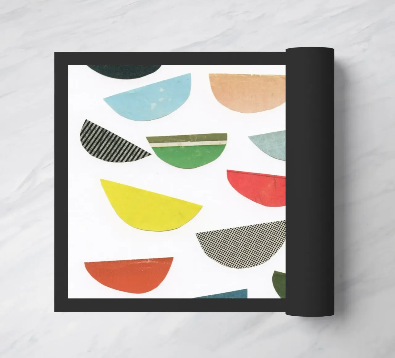 Falling Petals doormat by Cassia Beck Collage