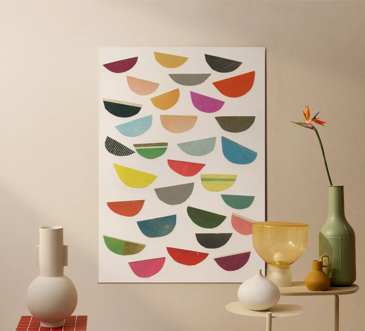 Falling Petals forex plate by Cassia Beck Collage