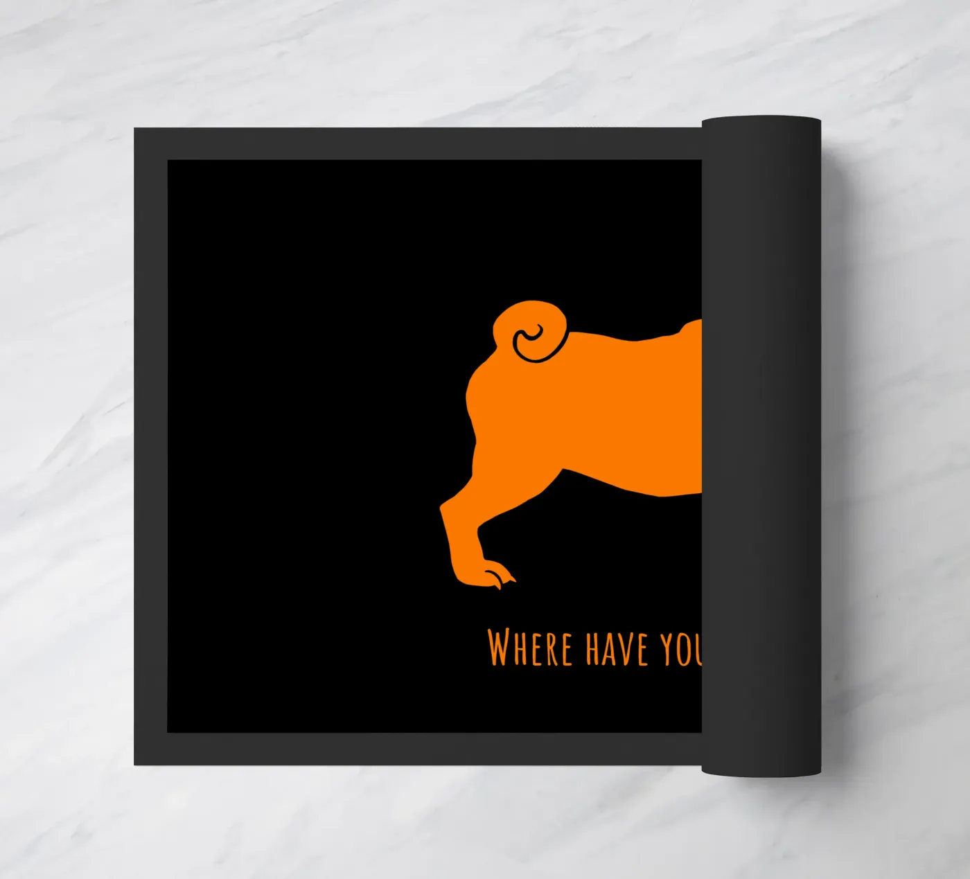 Pug doormat by Pop dogs