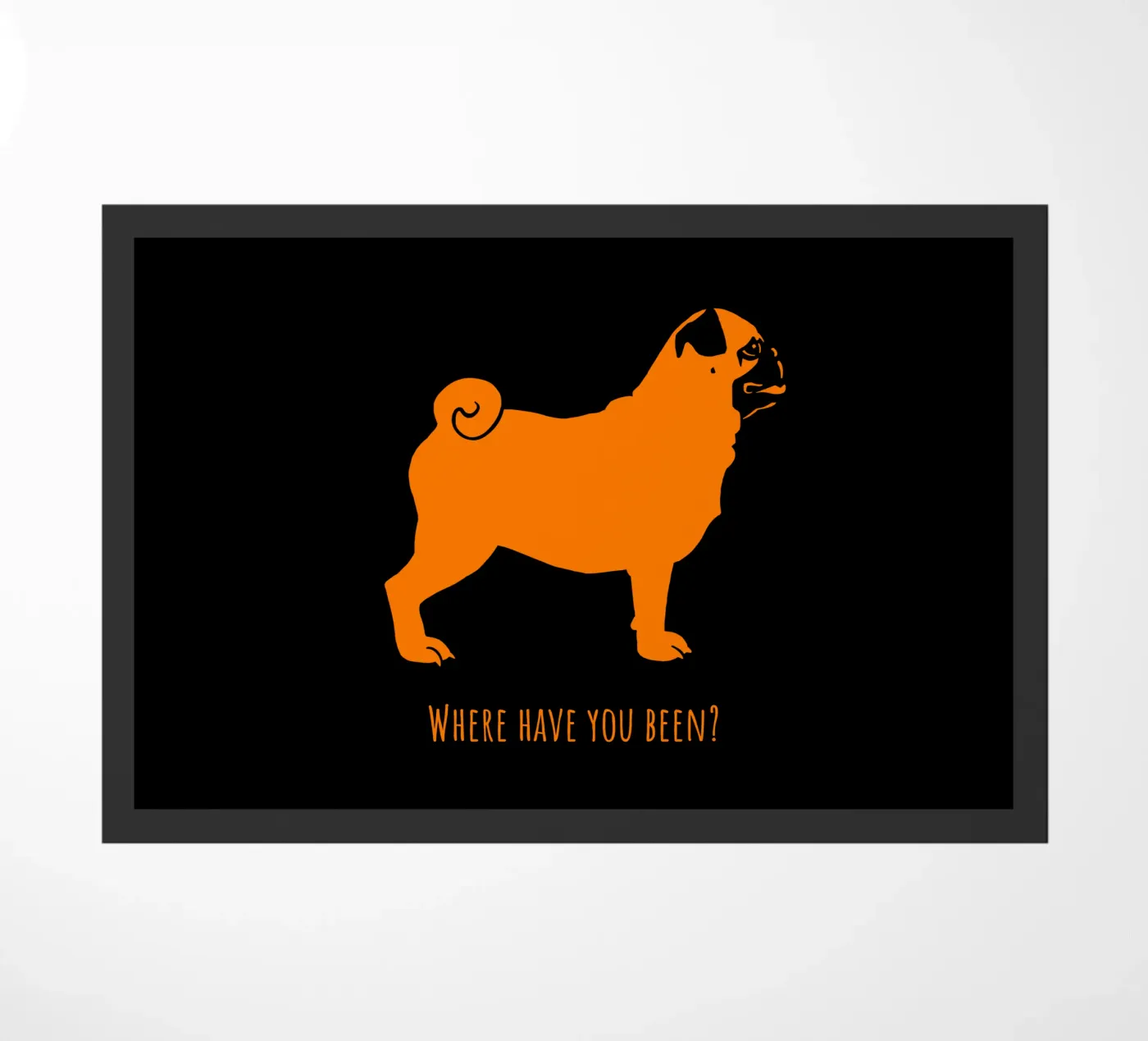 Pug doormat by Pop dogs