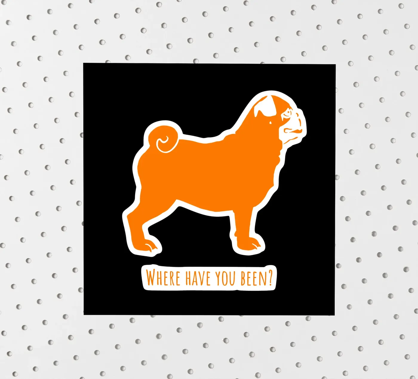 Mops Sticker von Pop dogs