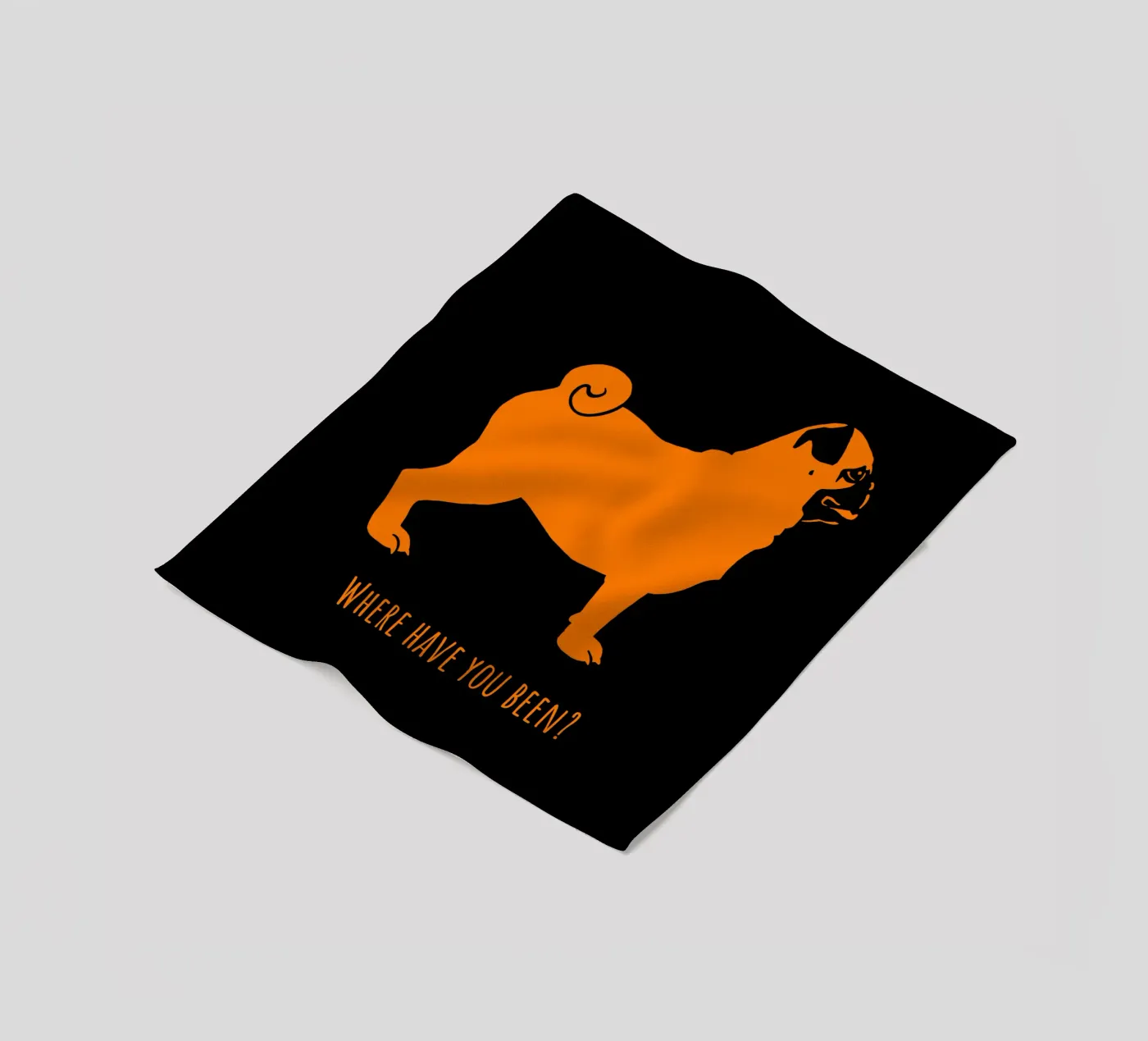 Pug fleecedeken van Pop dogs
