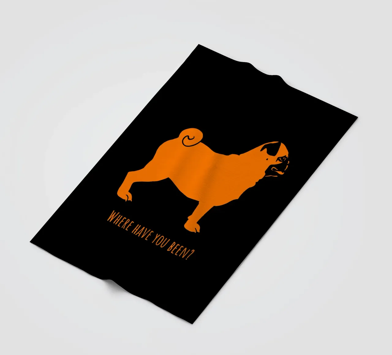 Mops Fleecedecke von Pop dogs