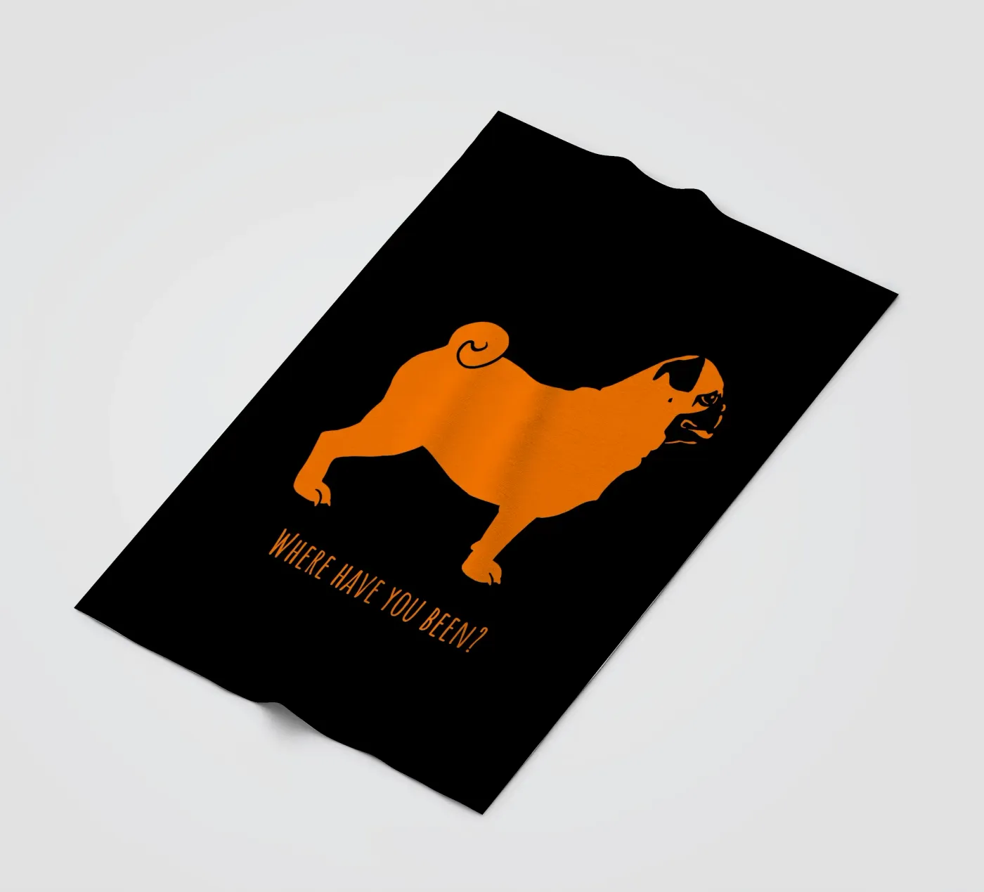 Pug fleecedeken van Pop dogs
