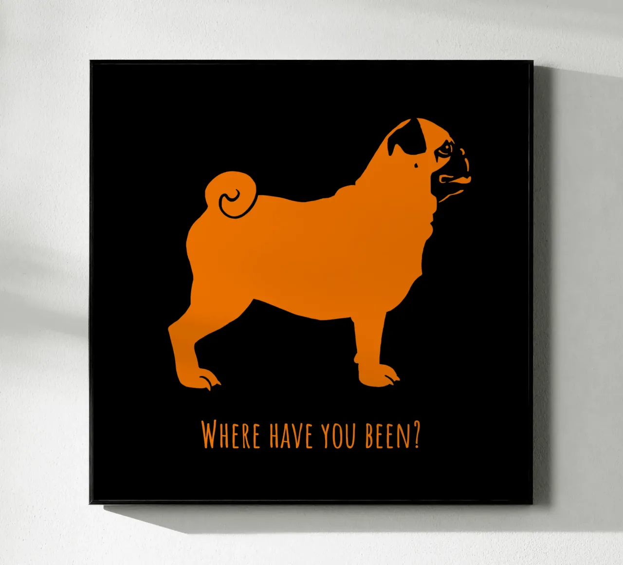 Pug acrylic glass by Pop dogs
