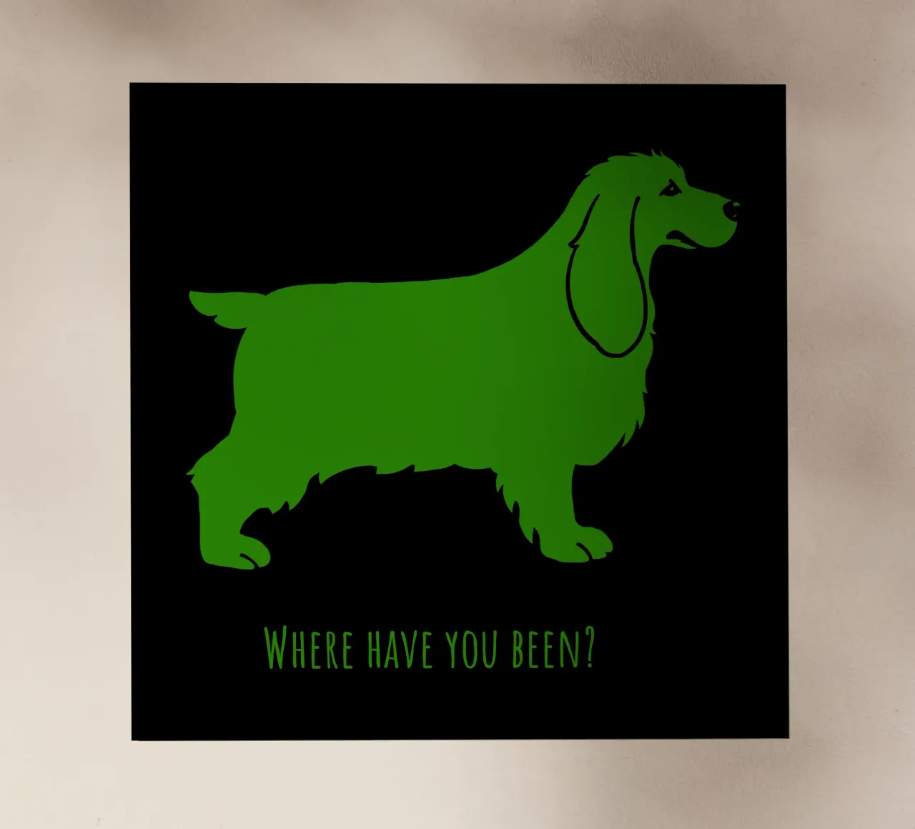 Cocker backlit folie van Pop dogs