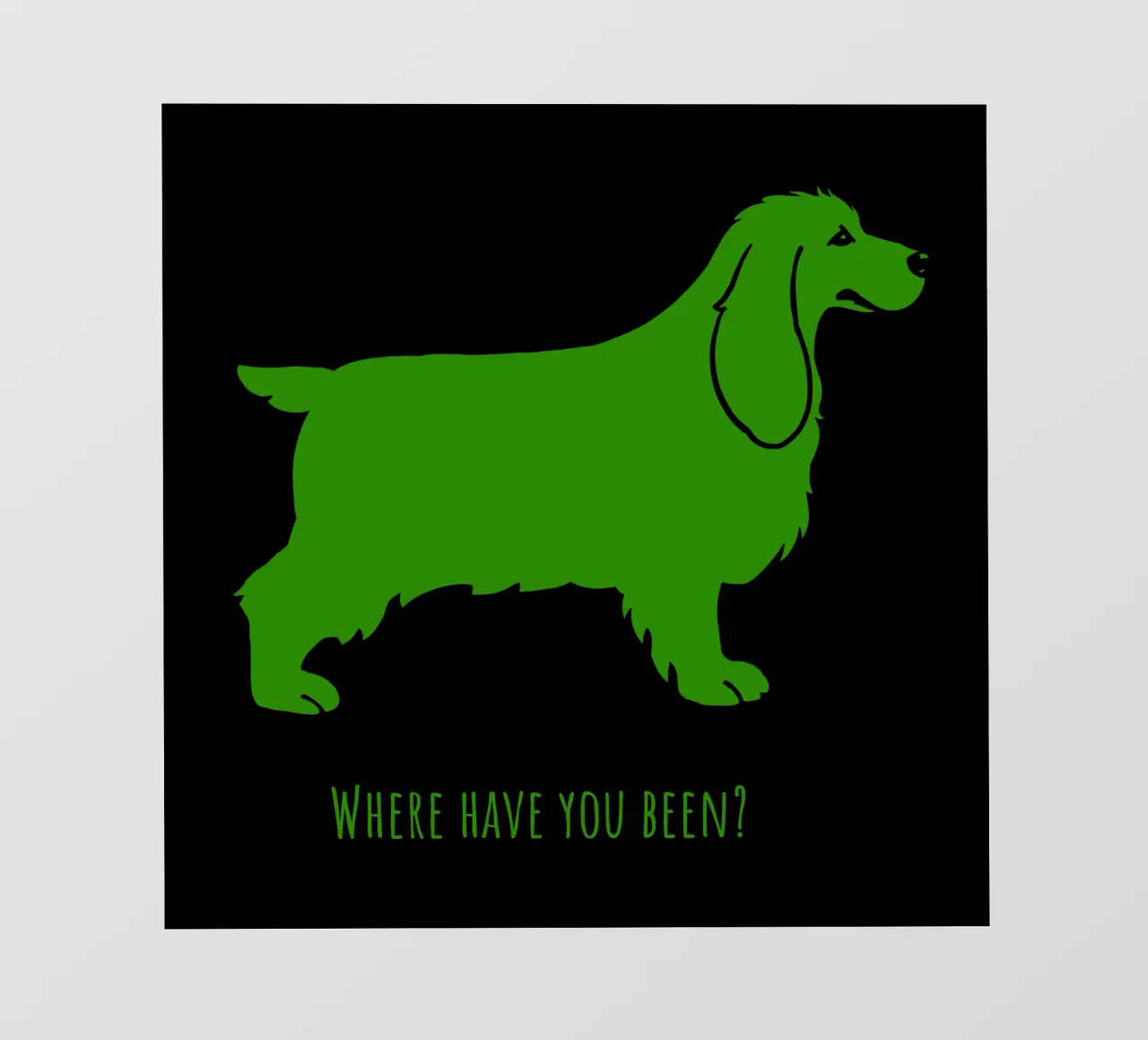 Cocker backlit folie van Pop dogs