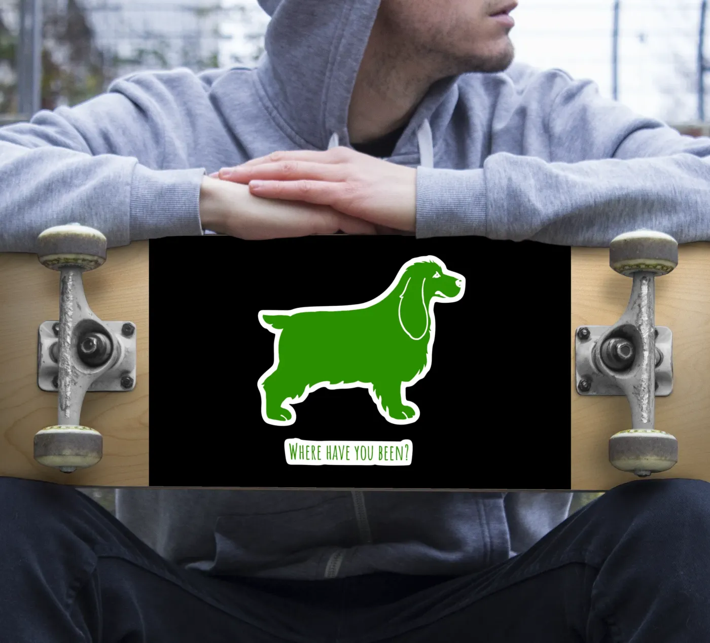Cocker sticker van Pop dogs